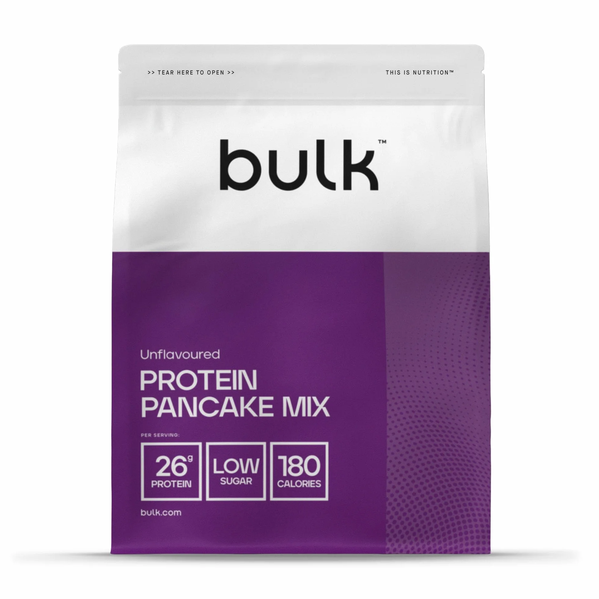 Bulk Préparation pour crêpes protéinées, Nature, 500 g, 10 Portions