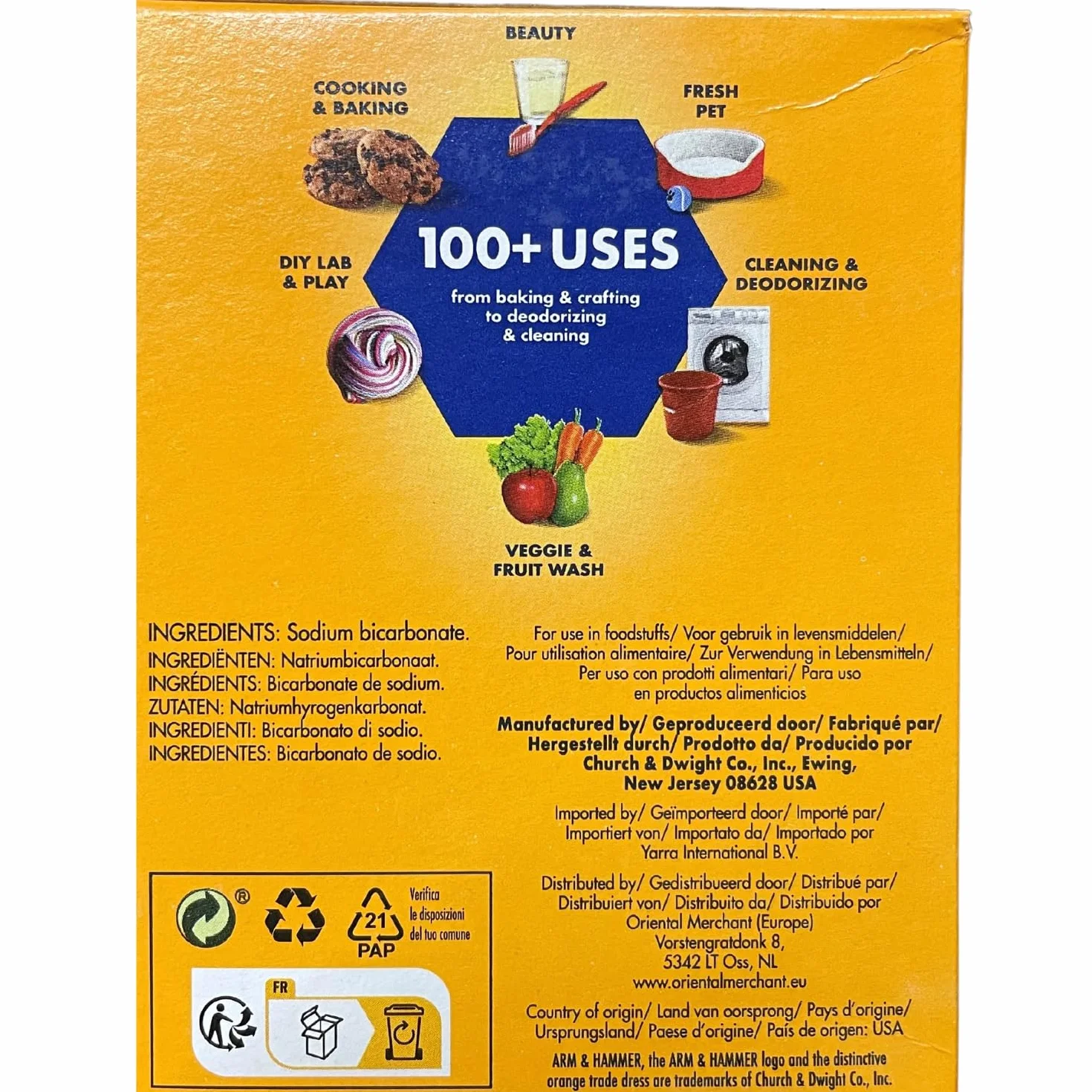 ARM & HAMMER - Bicarbonate de soude - (1 x 454 g)