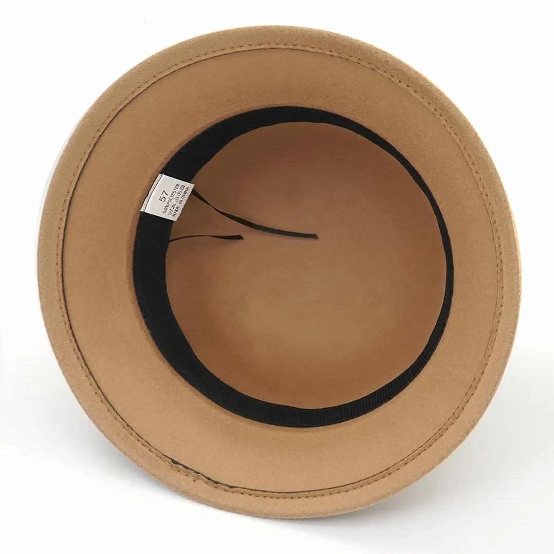 Chapeau cloche en feutre vintage Fedora pour femme