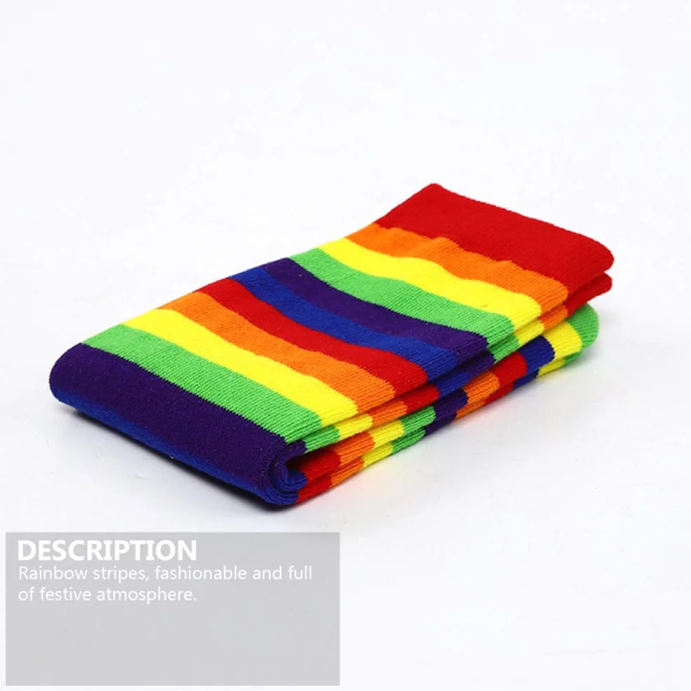SOIMISS Lot de 2 paires de chaussettes rayures multicolores enfants
