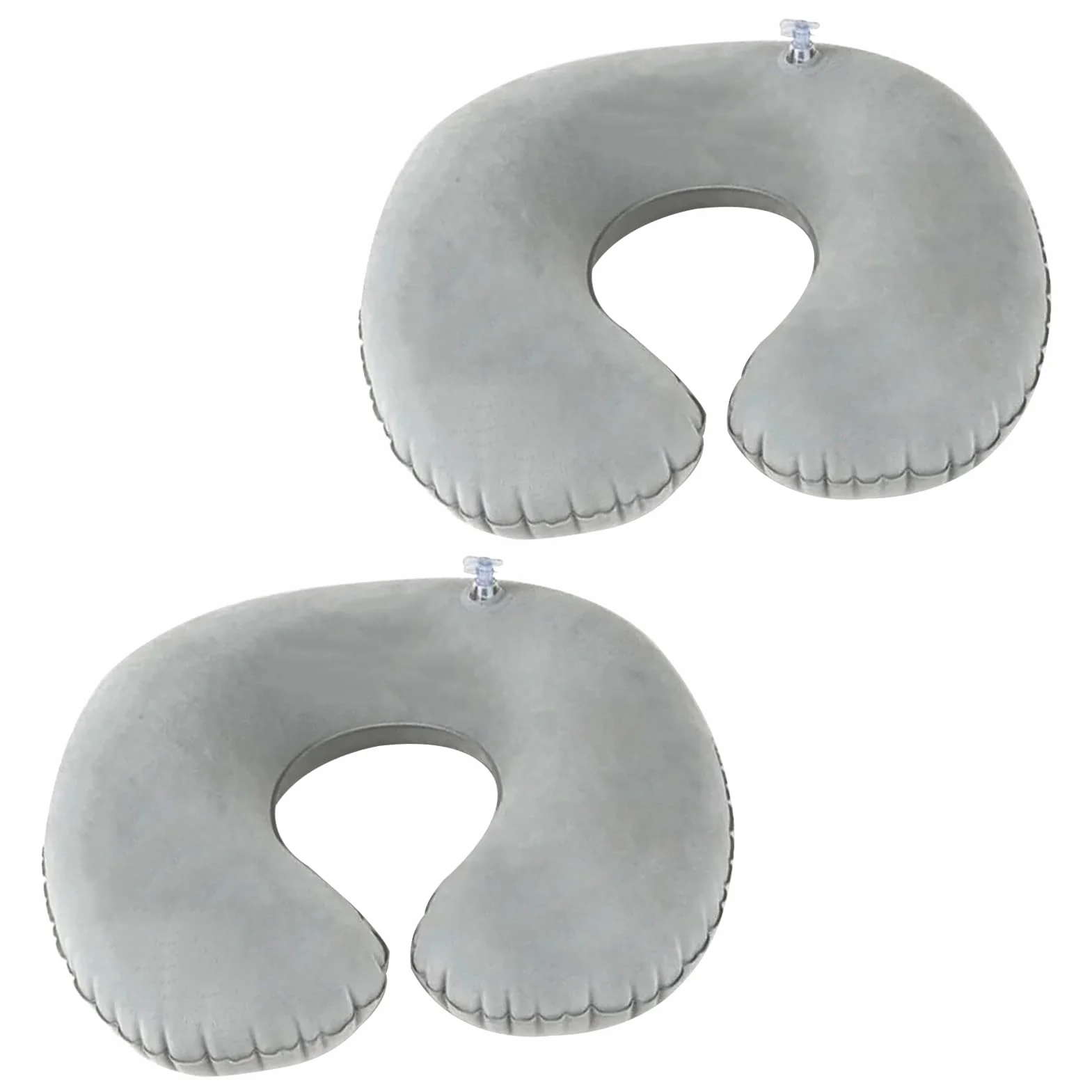 Oreiller de Voyage Gonflable en Forme de U, Coussin de Nuque Portable pour Avion Voiture Bureau