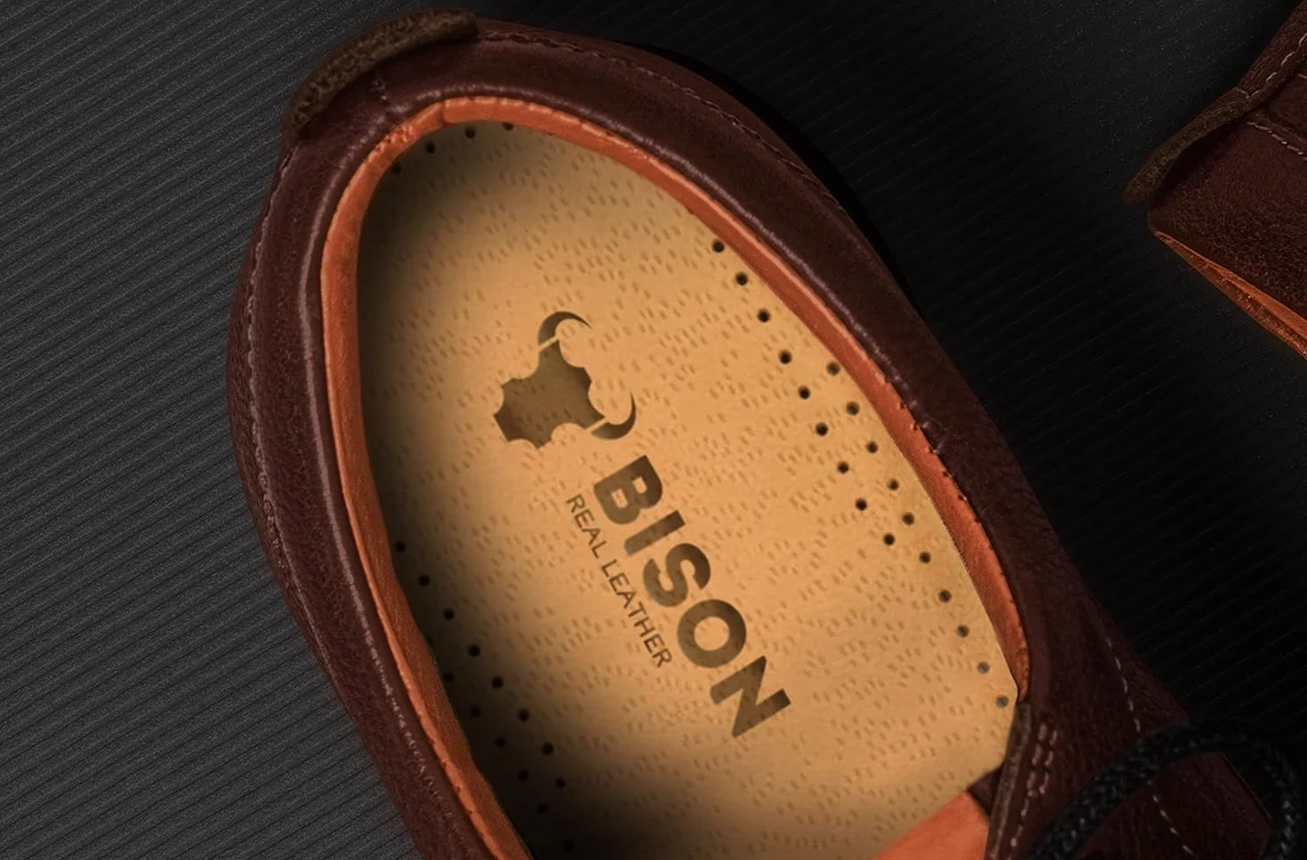 BISON Semelles Chaussures Confort 3 Paires - Semelle Cuir avec Liège - Anti Odeur et Transpiration Homme Femme (41/42, Beige)