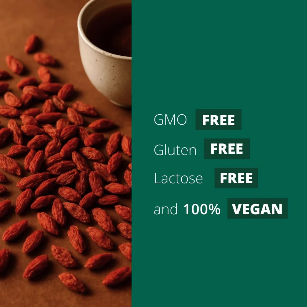 Intenson Baies de Goji Séchées, 1000 g, Super-aliment Naturellement Sucré, Riche en Fibres, Antioxydants et Protéines Végétales, Vegan, Sans Gluten, Sans Sucres Ajoutés
