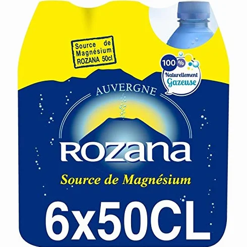 ROZANA|Eau Minerale Naturellement Gazeuse 6X50Cl|(Lot De 1)|Best Deal
