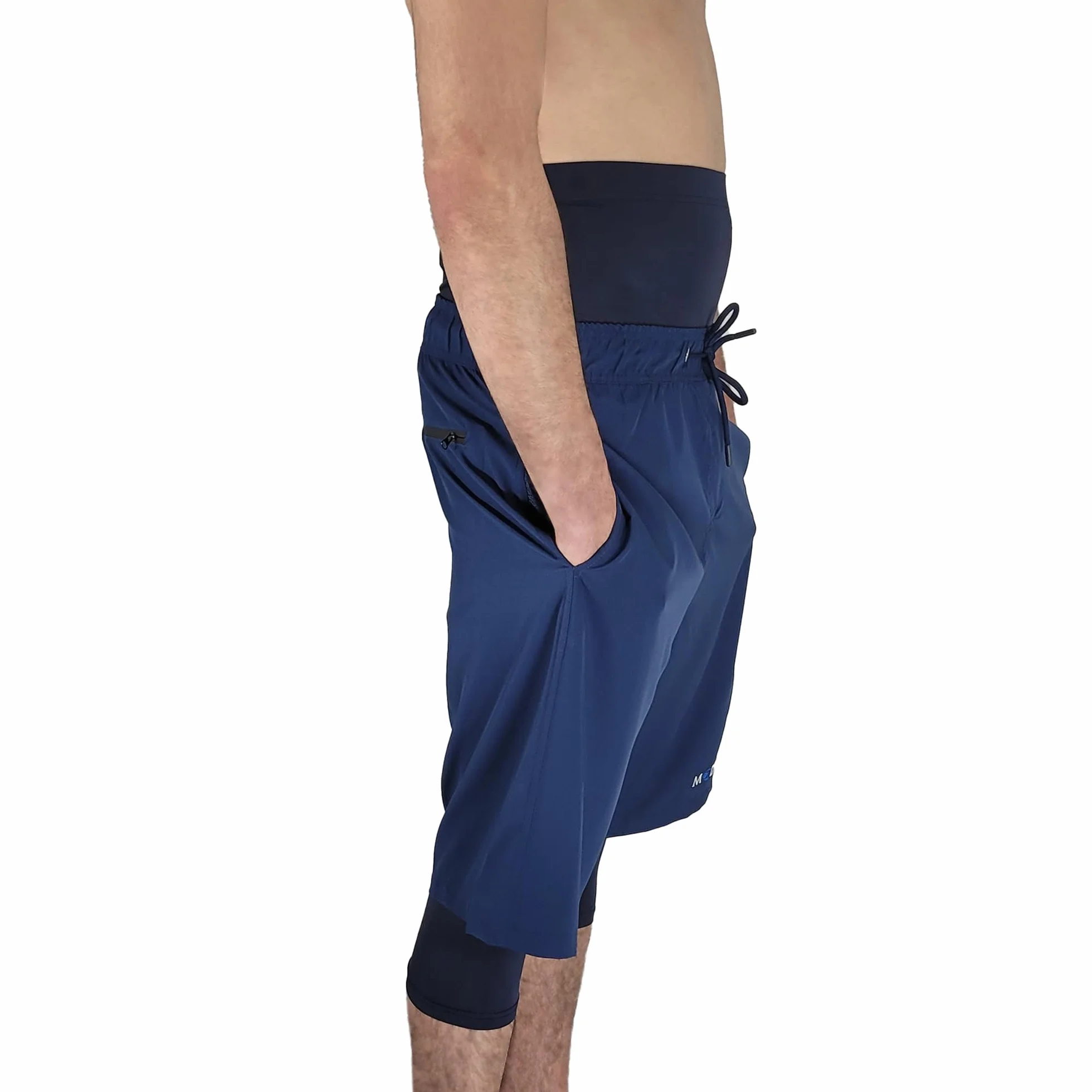 Maillot de Bain Homme Musulman Long Awrah avec Legging Intégré Anti-UV Séchage Rapide