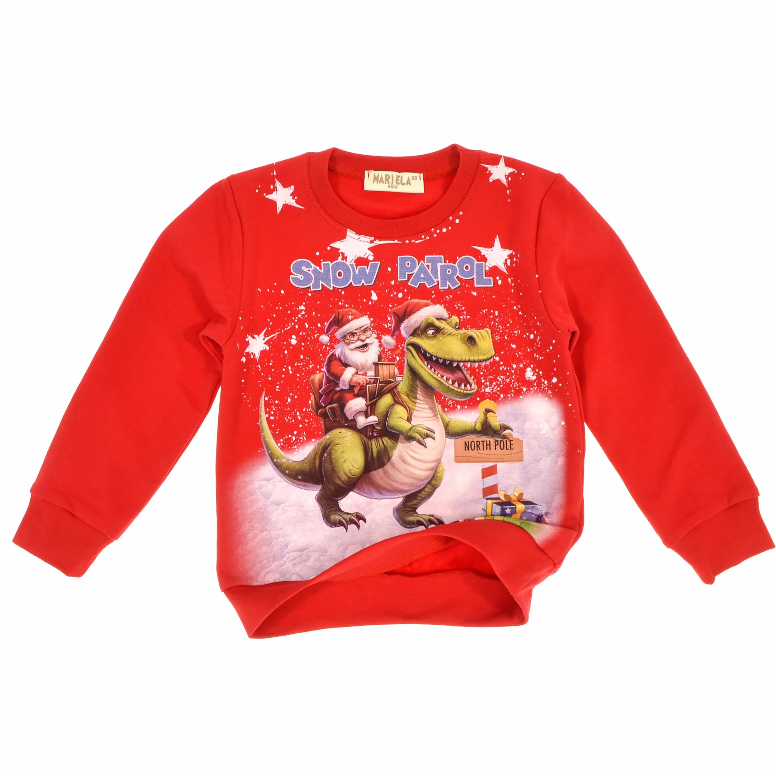 Pull de Noël Enfant Sweatshirt Garçon Fille Rudolph Coton