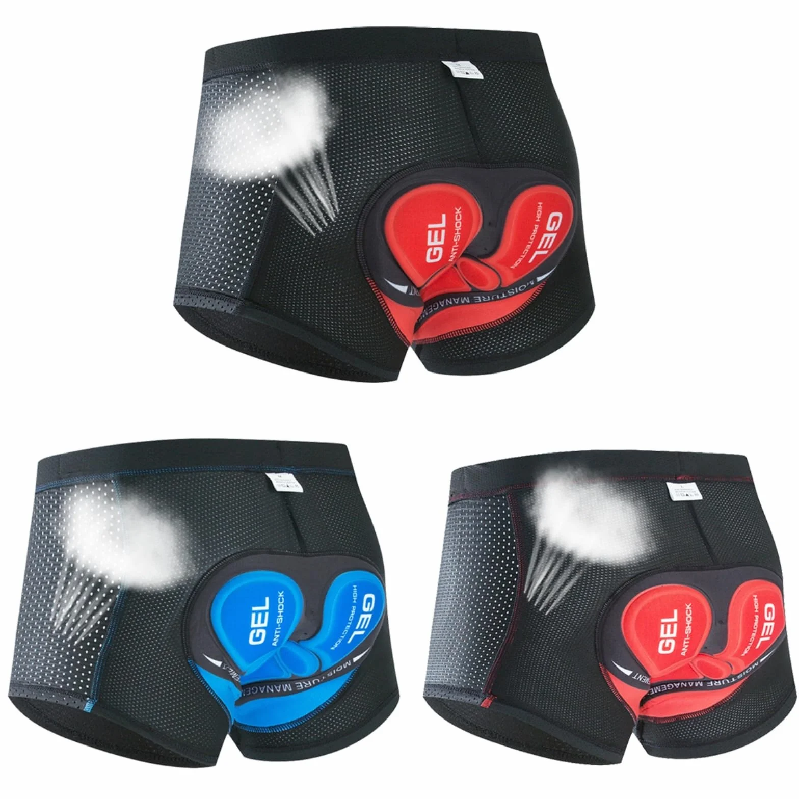 Boxer 5D Gel Short de VTT Rembourrage 5D Tissu léger Respirant séchage Rapide