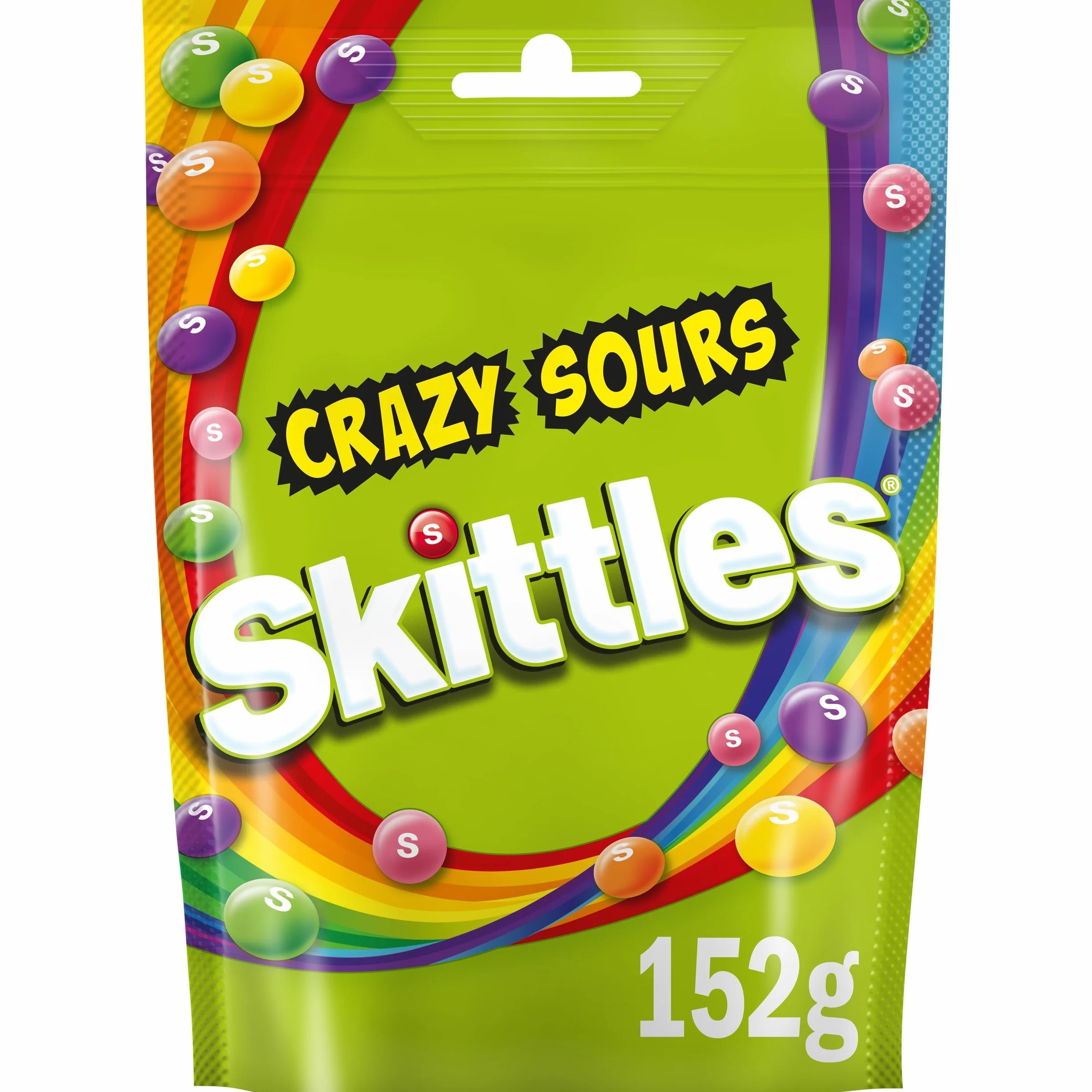 SKITTLES Crazy Sours - Bonbons au goût Fruits acidulés - Sachet de 152g