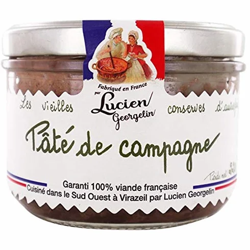 LES VIEILLES CONSERVES D'AUTREFOIS - Paté De Campagne 220G Savoureux et Authentique, Conserve de Viande pour Apéritif ou Plat Principal - Lot De 4 - Vendu Par Lot