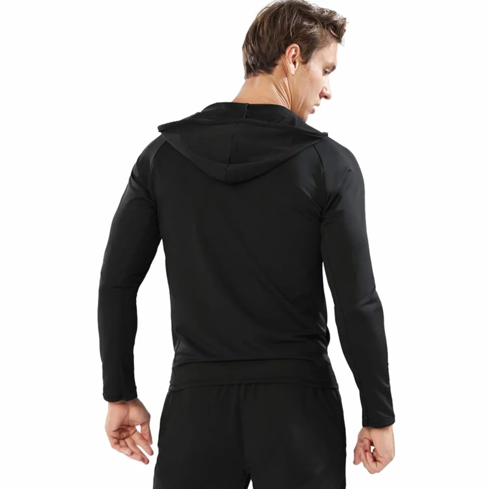 Sweats à Capuche Sport Hommes Fermeture éclair Running Vestes Gym Haut