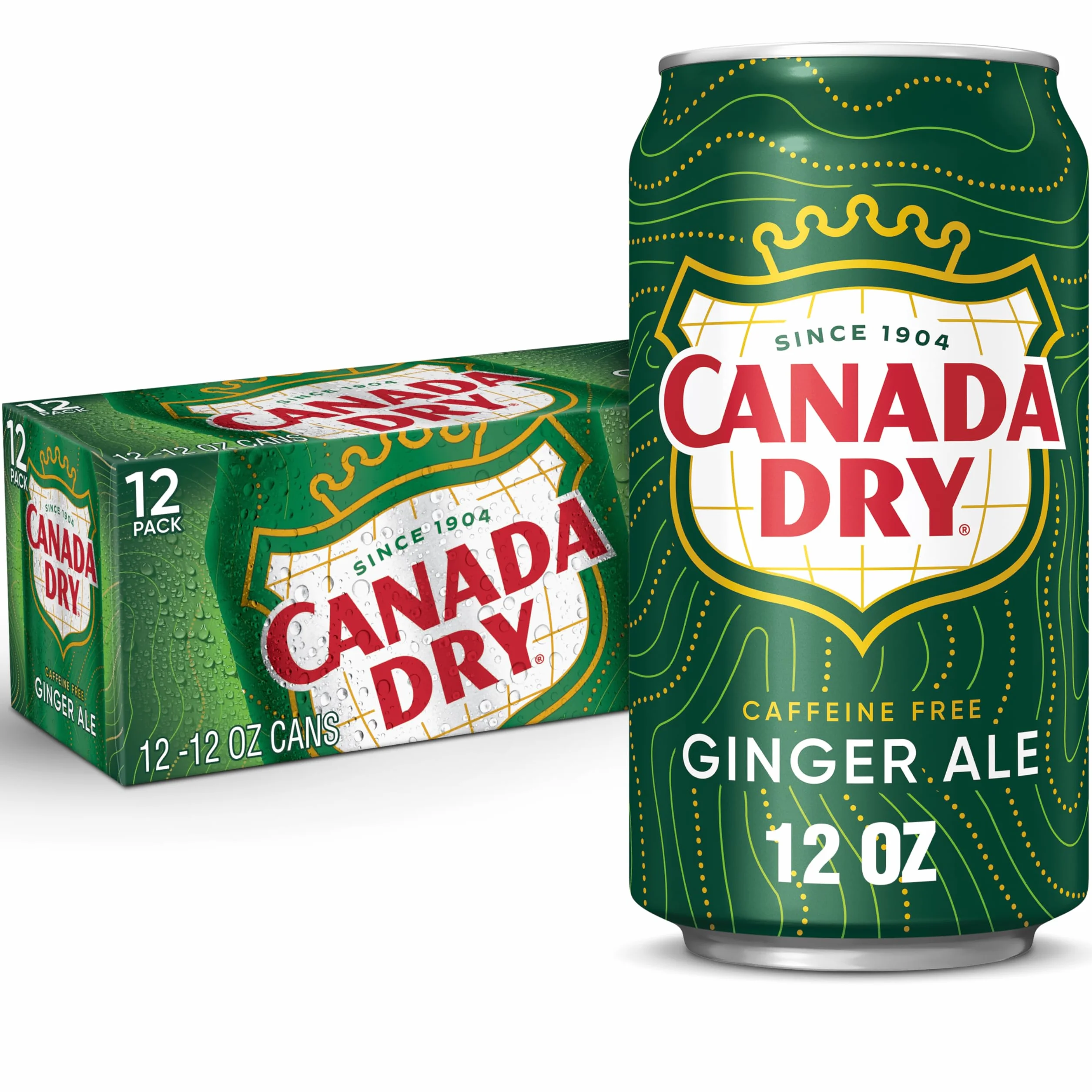 Canada Dry Ginger Ale Soda US import lot de 12 canettes de 355 ml - Soda au gingembre