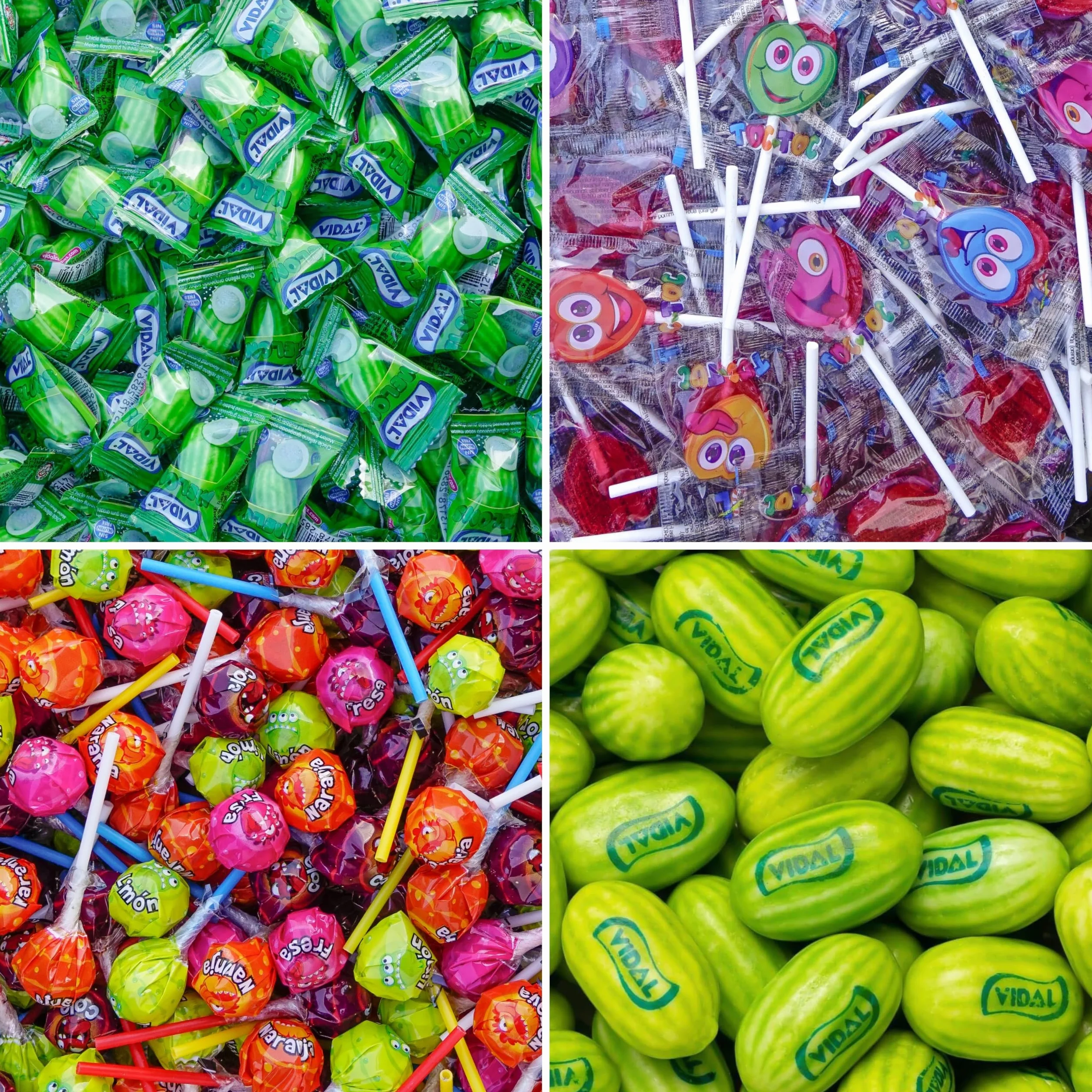 Lot Assortiment 120 Bonbons en Gros, 15 Variétés, Sachets Individuels pour Pinata
