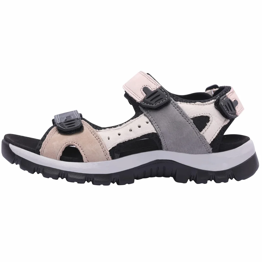 Sandales en Cuir pour Femmes Randonnée Sport d'Extérieur SL256EU