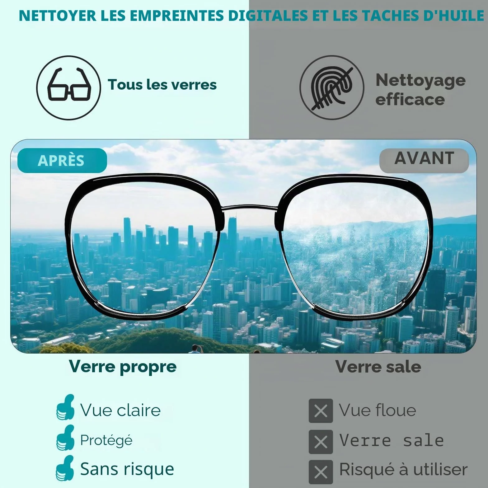 Lot de 400 lingettes nettoyantes pour lunettes, emballées indépendamment, sûres, sans rayures, adaptées pour lunettes, lunettes de soleil, objectifs d'appareil photo, lunettes, téléphones