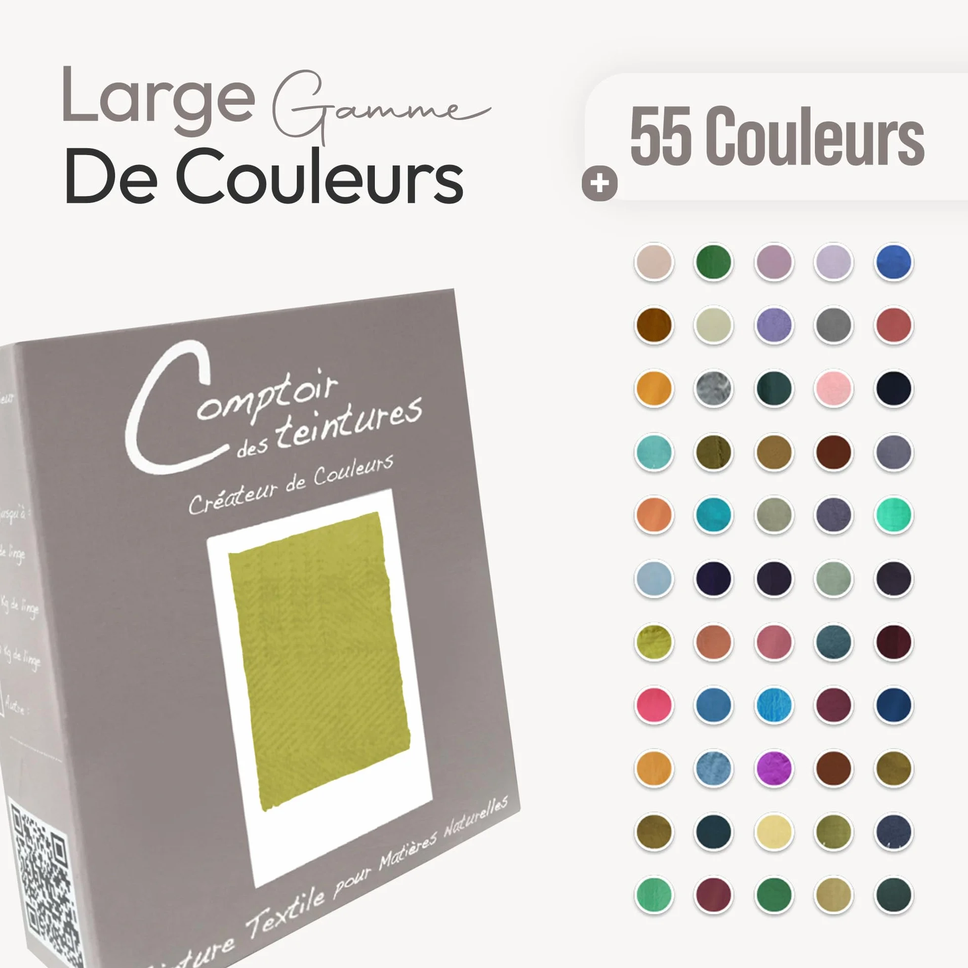 Teinture Textile – Mélange Madras (pour 2kg linge) – Teintures Durables pour Draps, Serviettes et Nappes – Facile à Utiliser en Machine à Laver ou à la Main