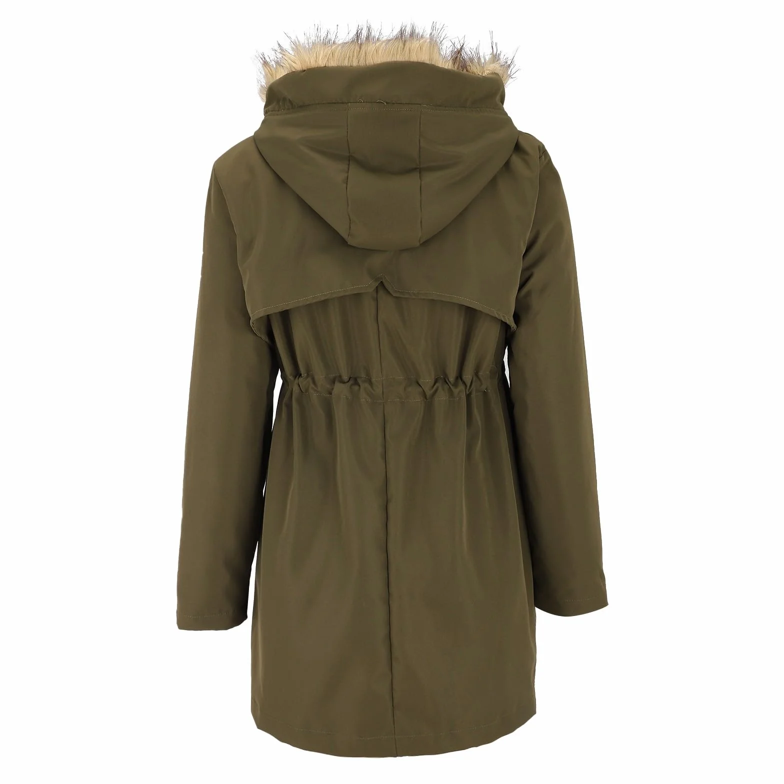 Veste d'hiver femme enceinte 3 en 1 manteau coton parka capuche poches longue bouffante imperméable