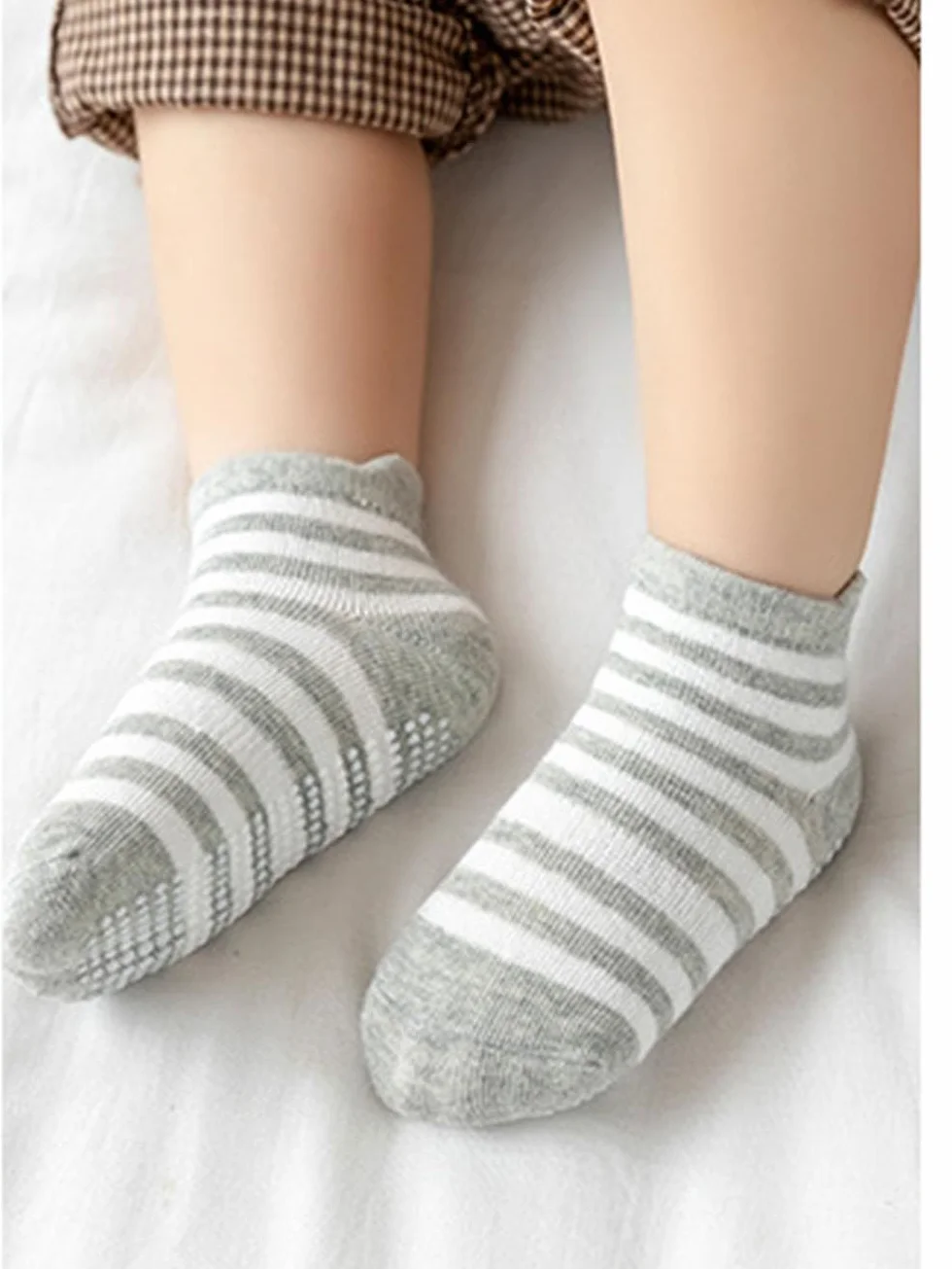 Chaussettes de Cheville Antidérapantes pour Bébé DRESHOW avec Semelles Antidérapantes