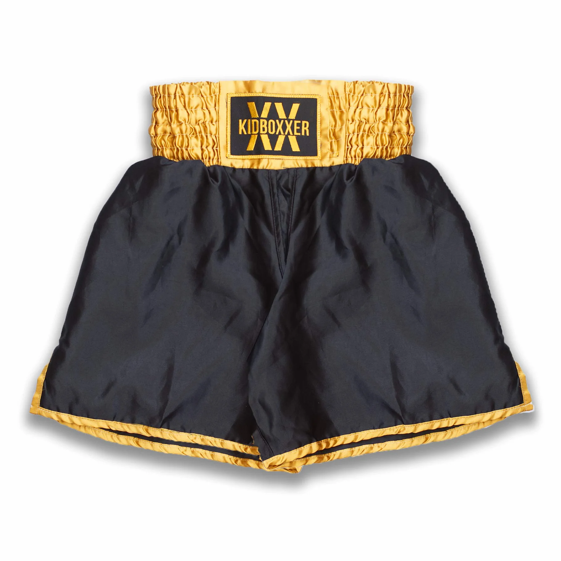 Just4baby Peignoir de boxe en satin léger pour enfant Noir/doré