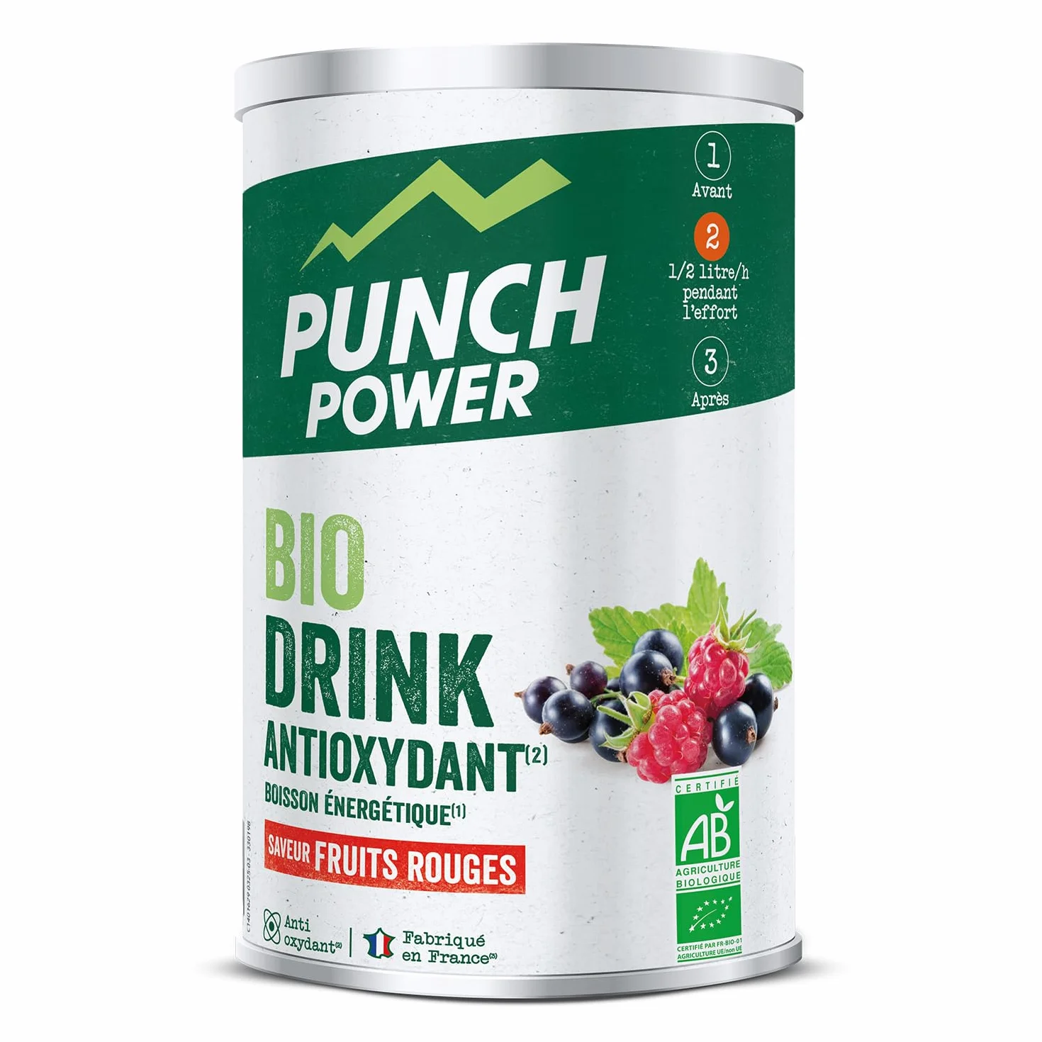 Punch Power Biodrink Antioxydant Fruits Rouges Pot de 500 g