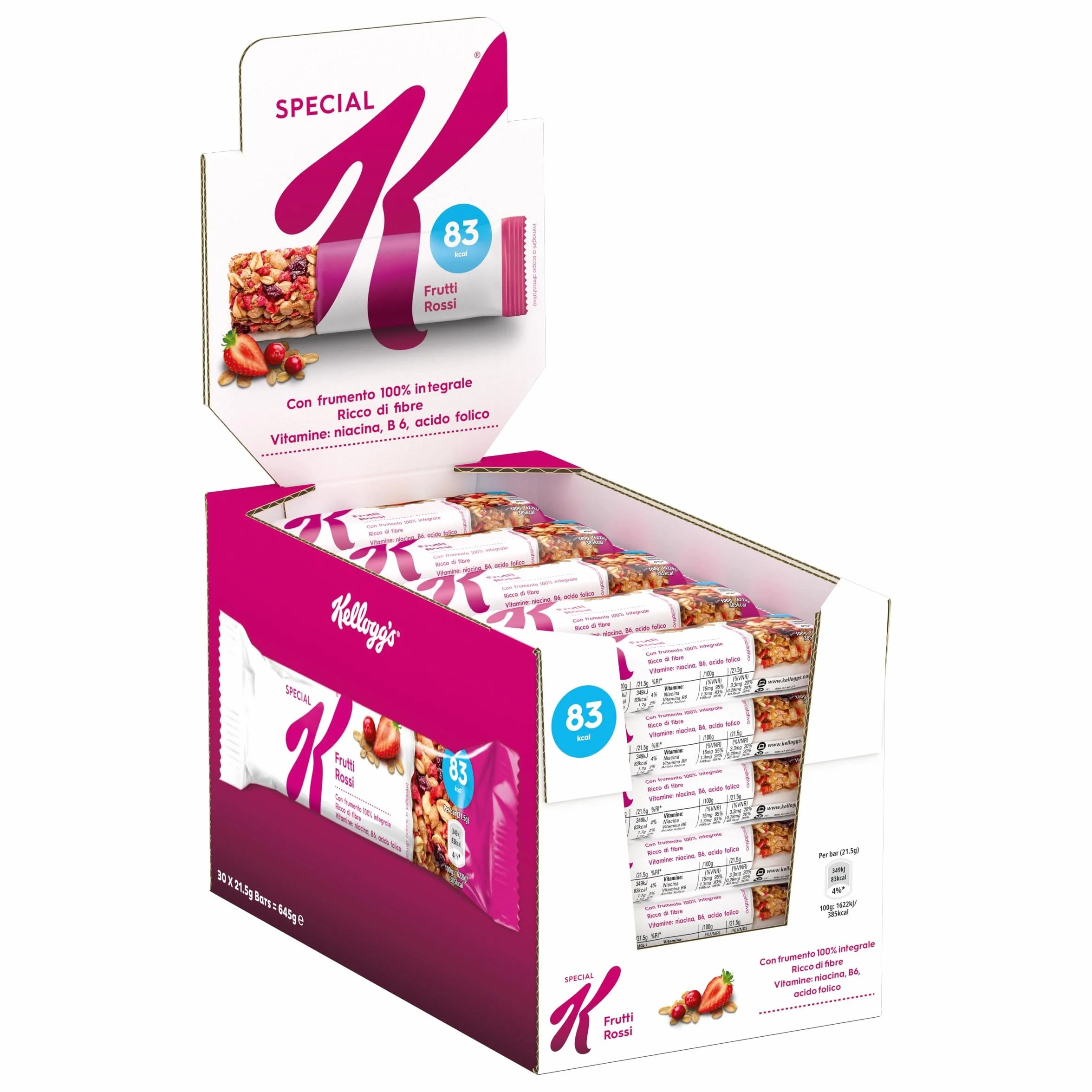 Kellogg's Barres Special K Croustillantes Fruits Rouges 645 g