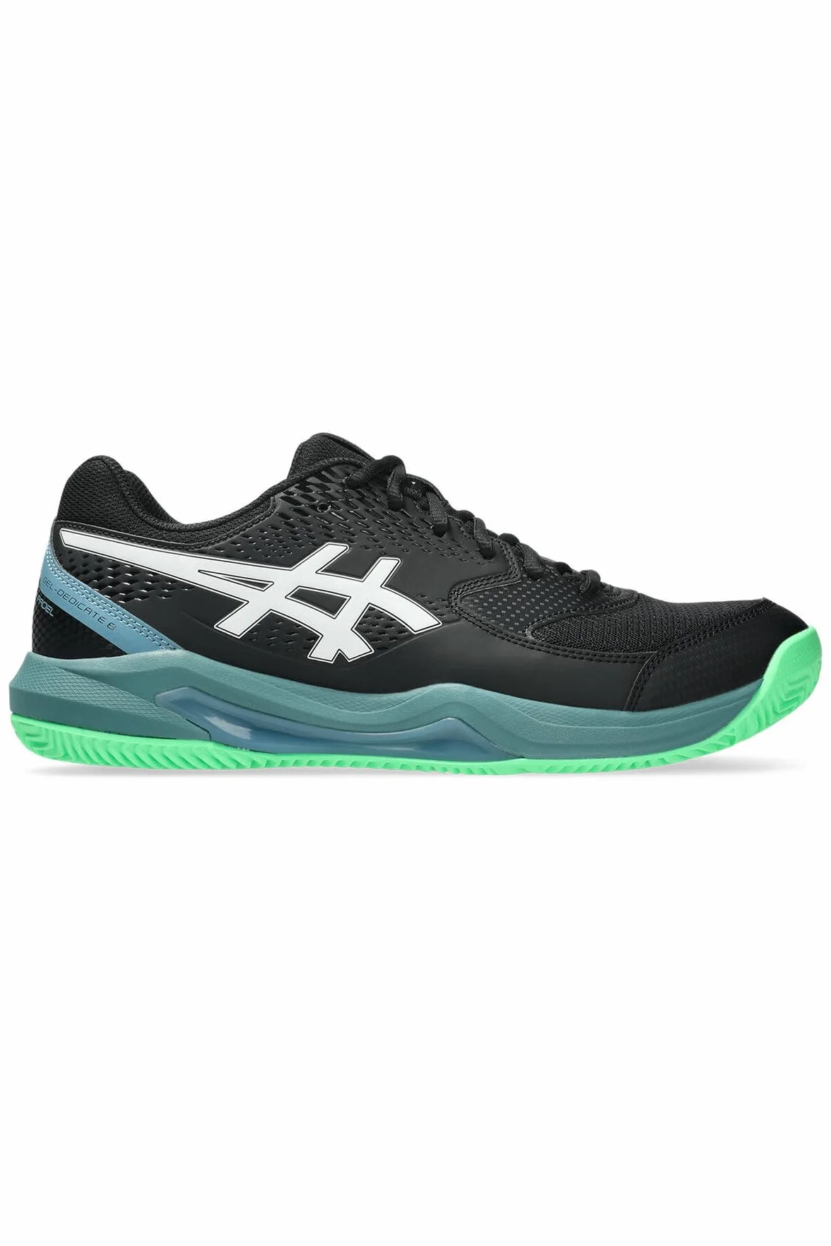 Asics Gel-Dedicate 8 Padel Negro/Verde 1041A414