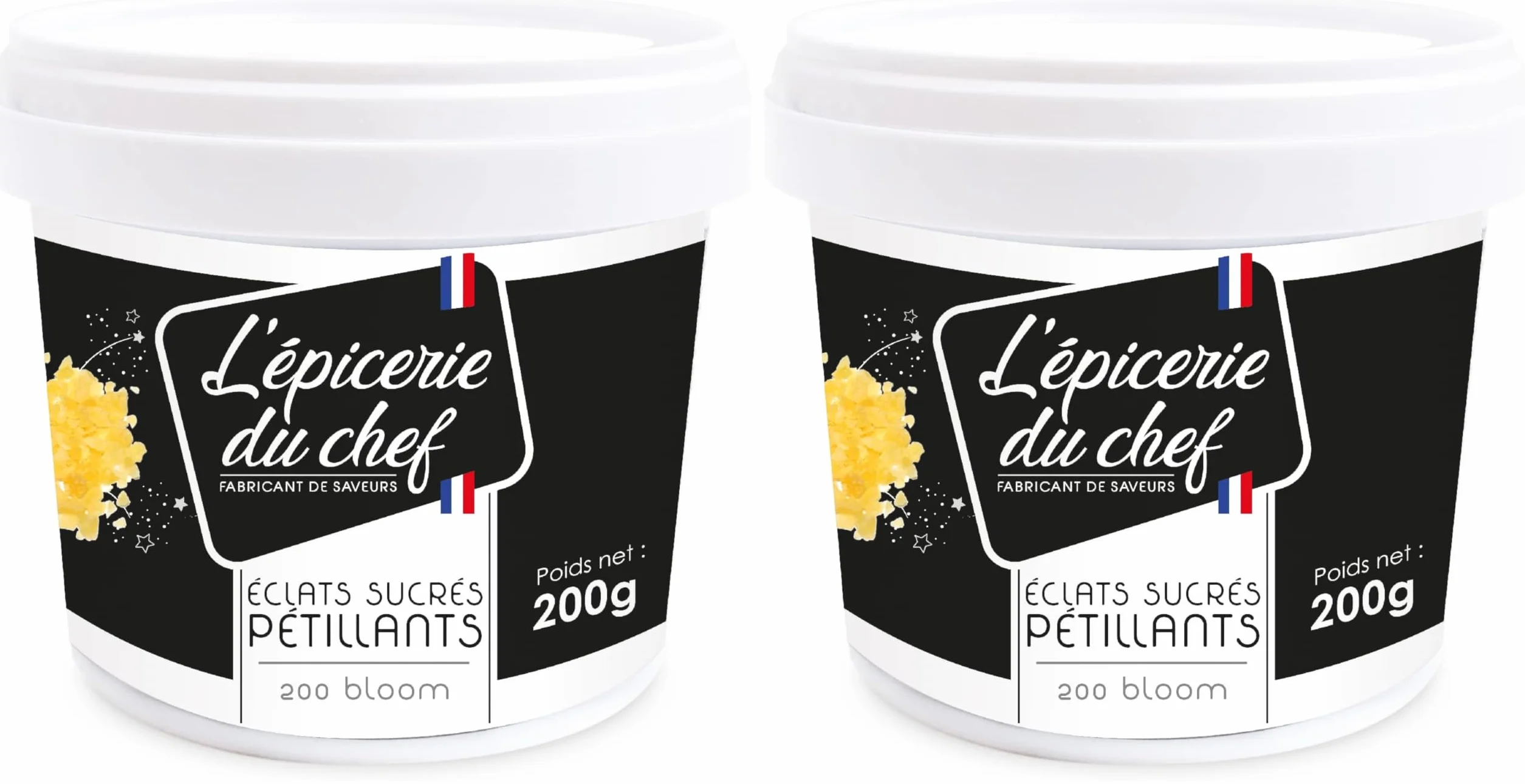 Epicerie du Chef Eclats Sucrés Pétillants 200 g (Lot de 2)