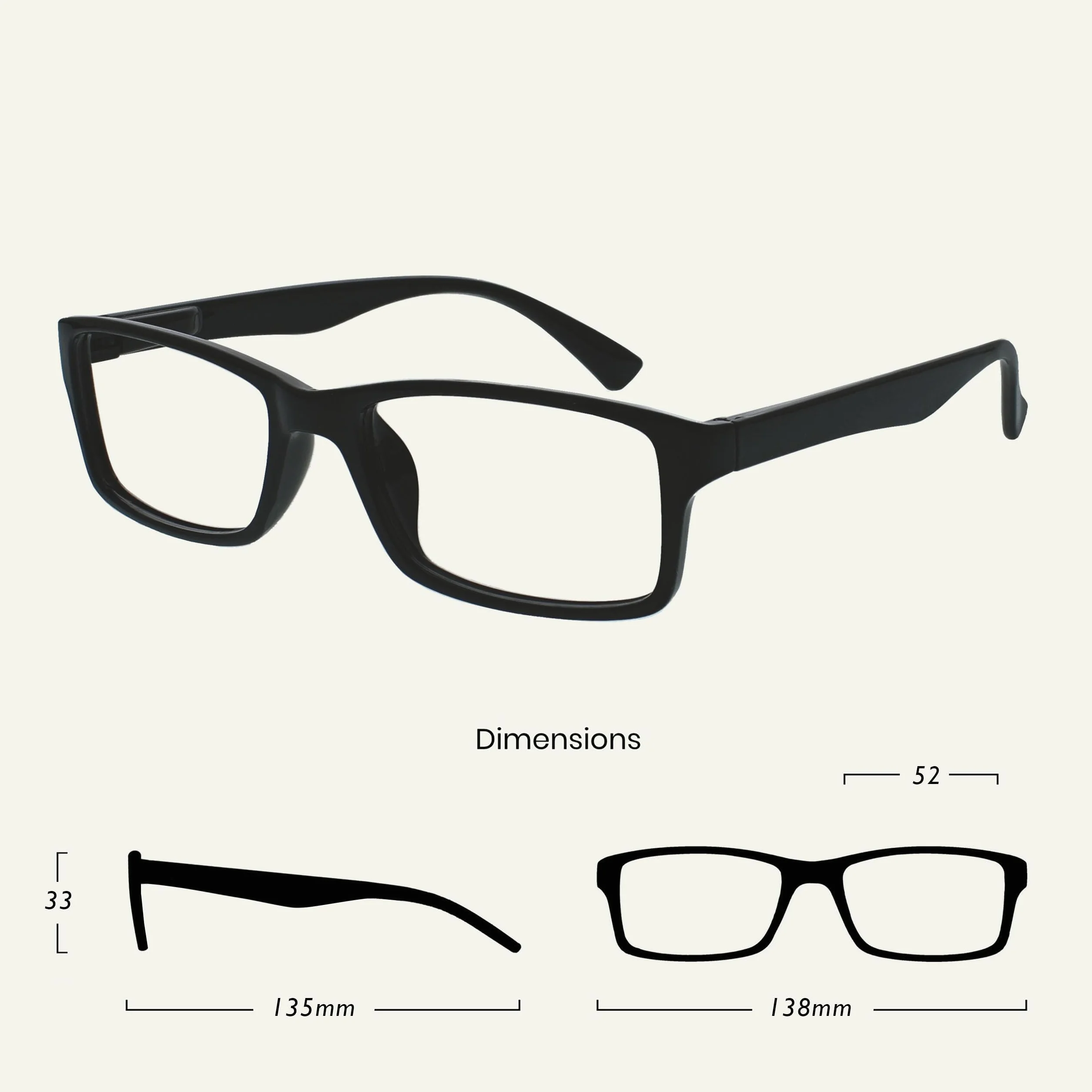 OPULIZE Lunettes De Lecture Noir Pack 2 Hommes Femmes +2,00
