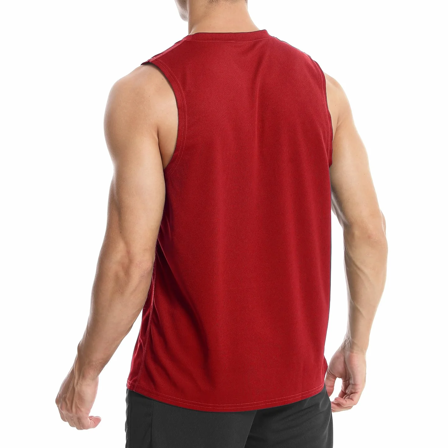 Gilet sans Manches Homme Course Gym Séchage Rapide Respirant T-Shirt Sport