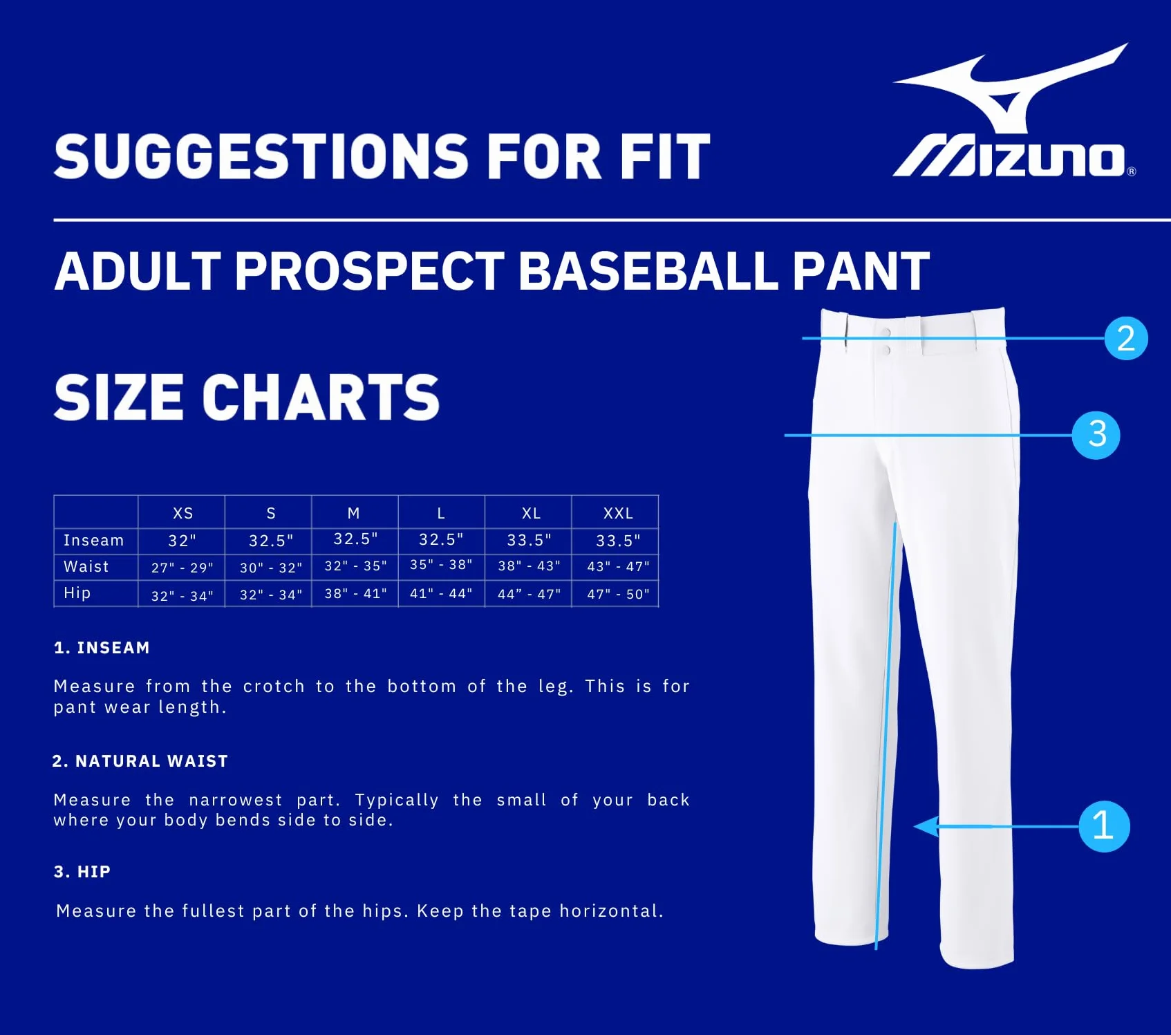 Mizuno MVP Pro Piped Pantalon Baseball Léger Homme