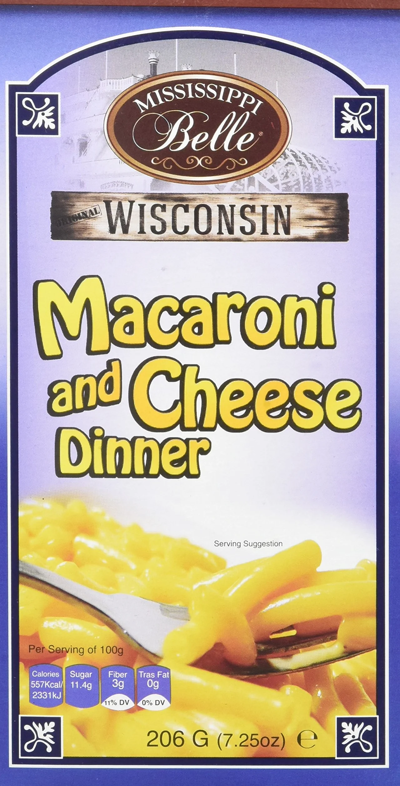 MISSISSIPPI BELLE Macaroni/Fromage 206 g