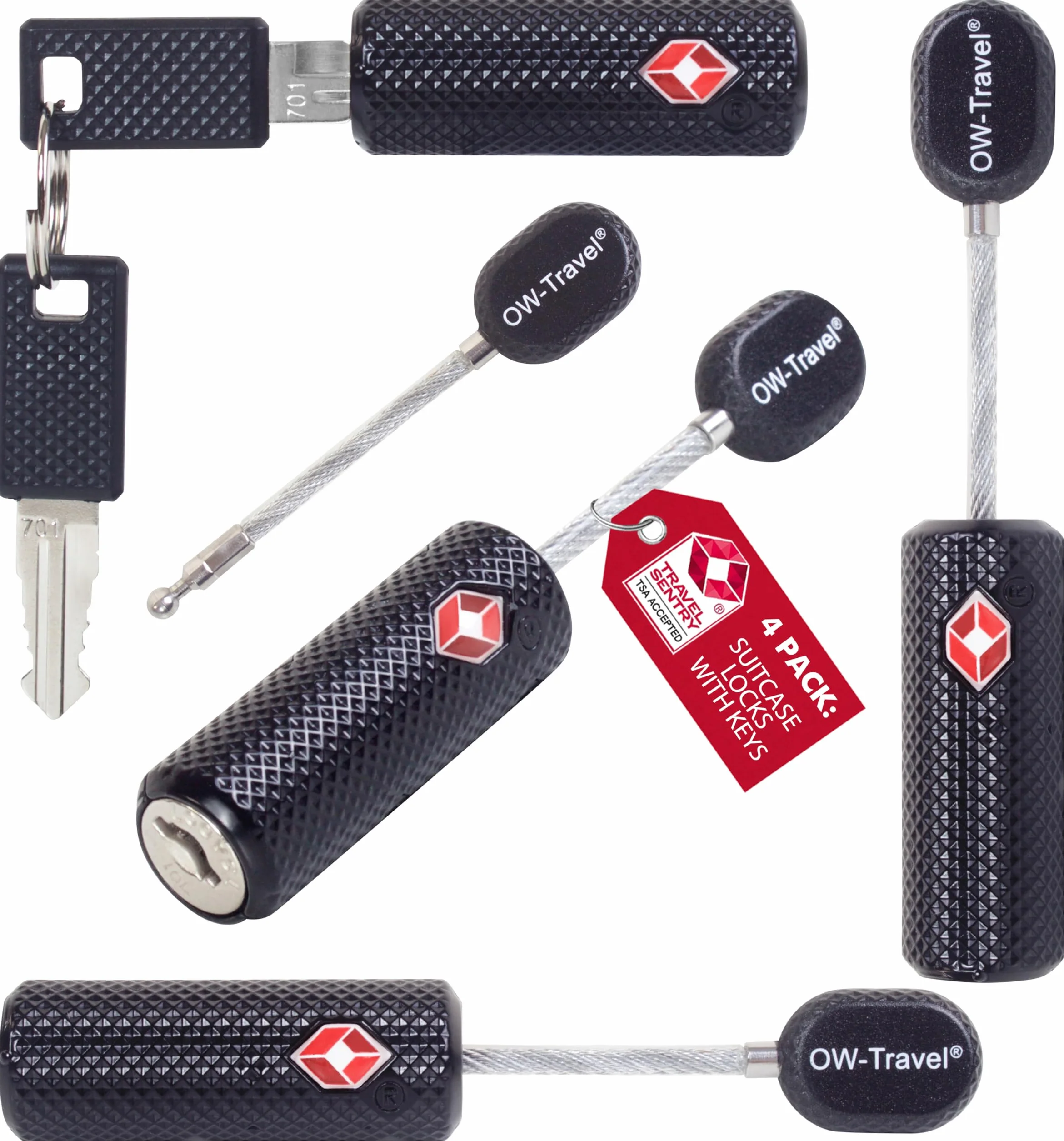 Cadenas Cable TSA 007 pour Valise Bagages Antivol Voyage