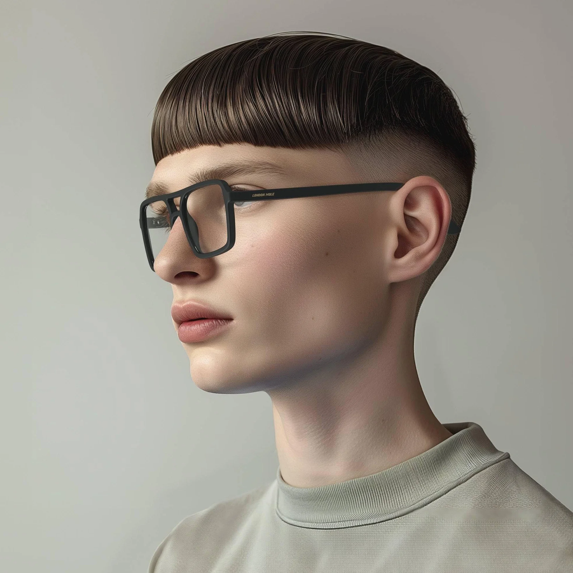 LONDON MOLE® Lunettes de lecture style pilote carrée Unisex avec charnières à ressort