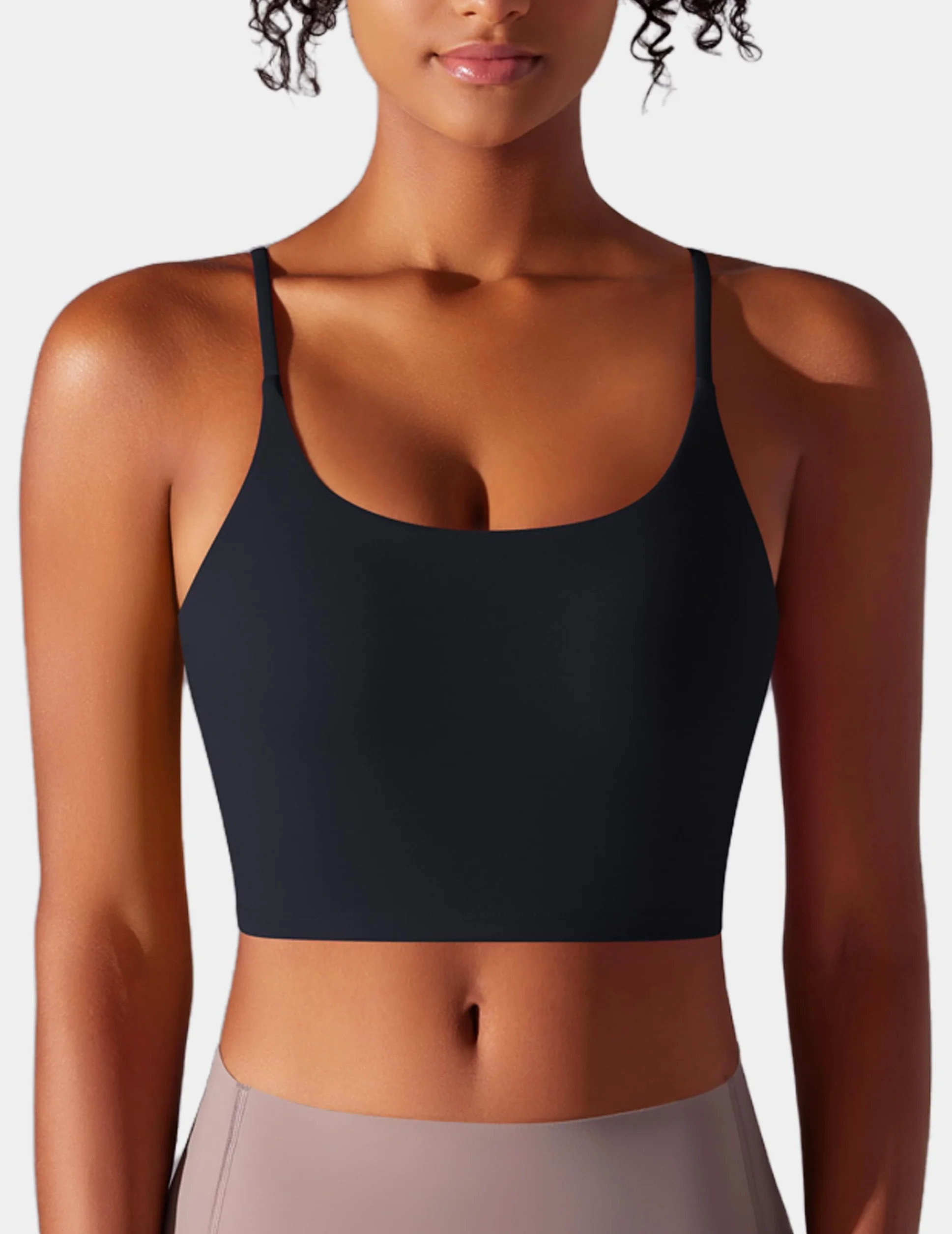 Soutien Gorge de Sport Femme Respirant avec Coussinets Fixes Fitness Yoga