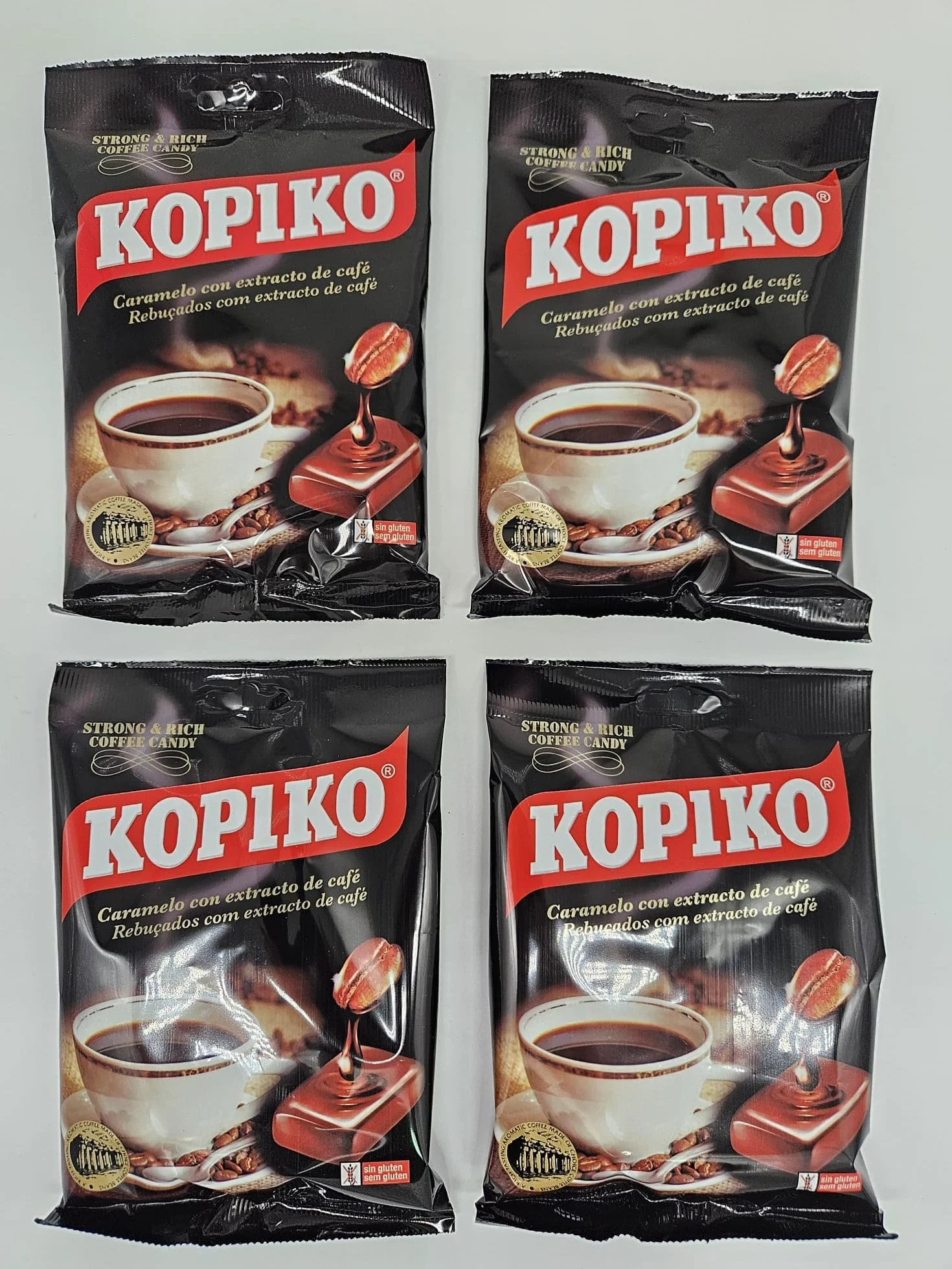 Bonbons au café Kopiko | Bonbons | Coffee Candy Classic (4 x 71g)