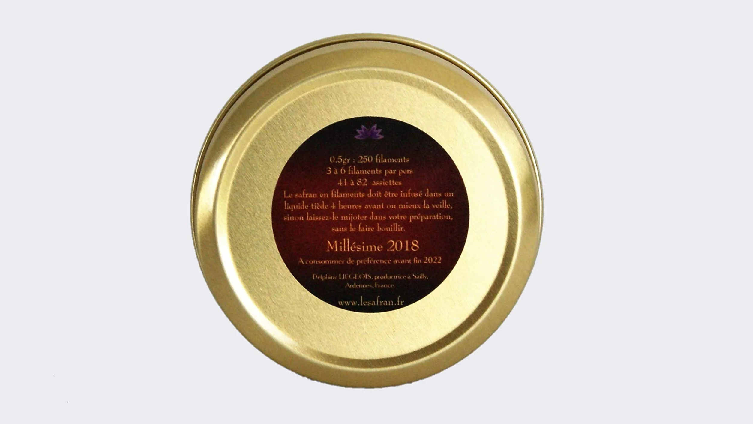 SAFRAN PISTILS 0,50gr, 100% FRANCAIS ET BIO, Millésime 2024, Direct productrice