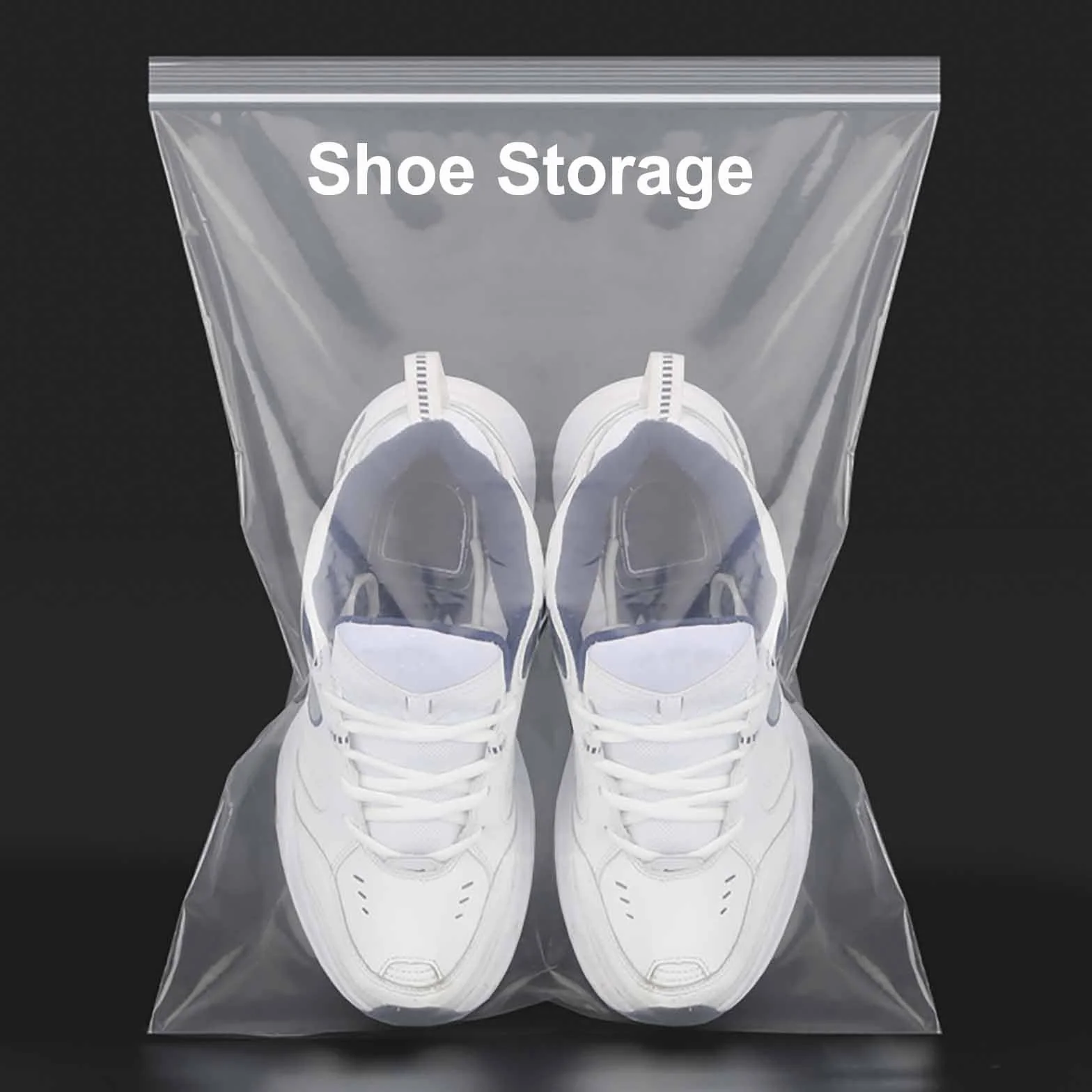 Sacs étanches à fermeture transparente pour bagages 40 x 50 cm, lot de 30, réutilisables et refermables
