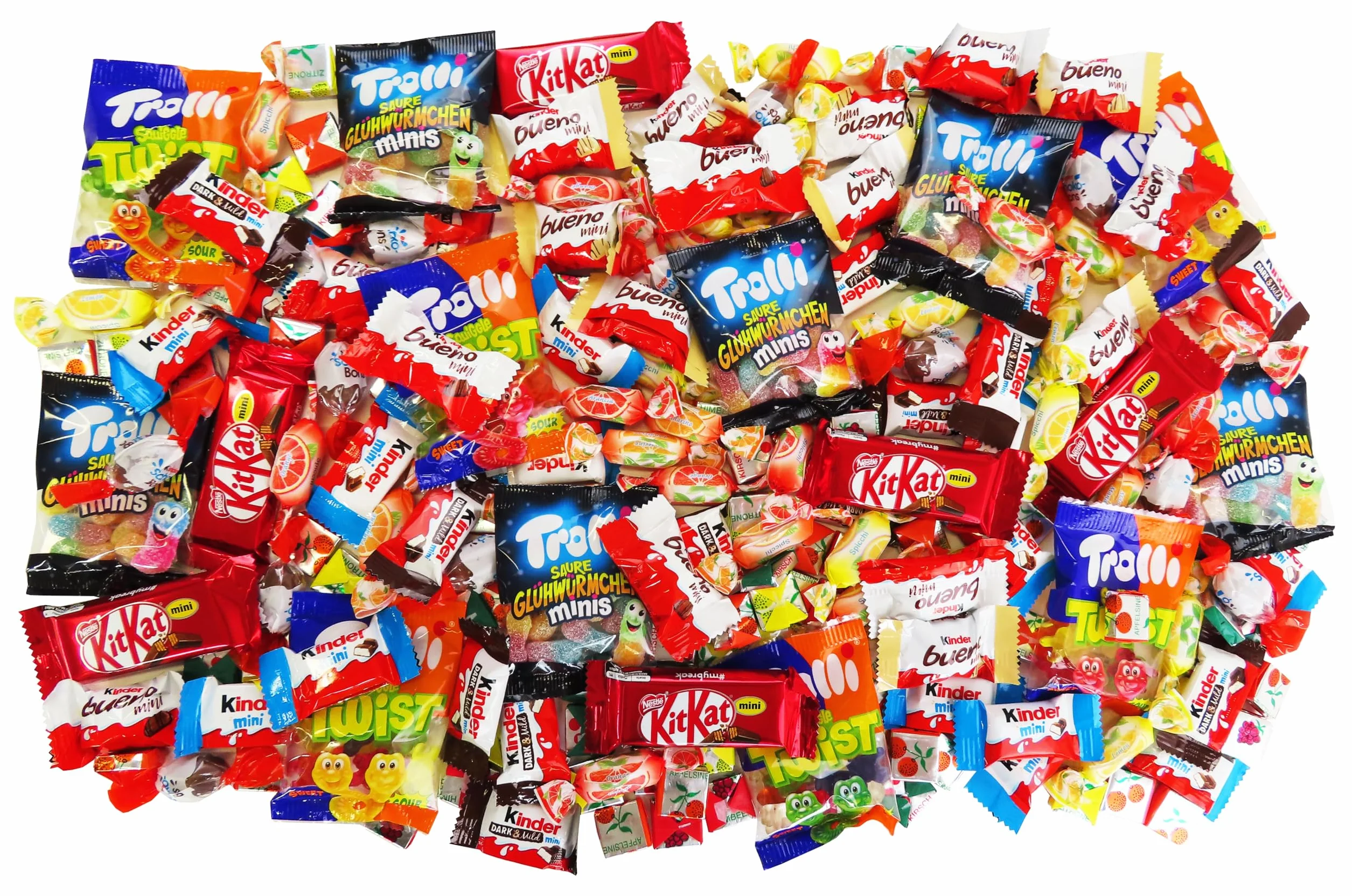 Sachet avec Bonbon et Chocolat pour Fête d'Anniversaire avec 6 enfants 937g (avec 210 pièces)