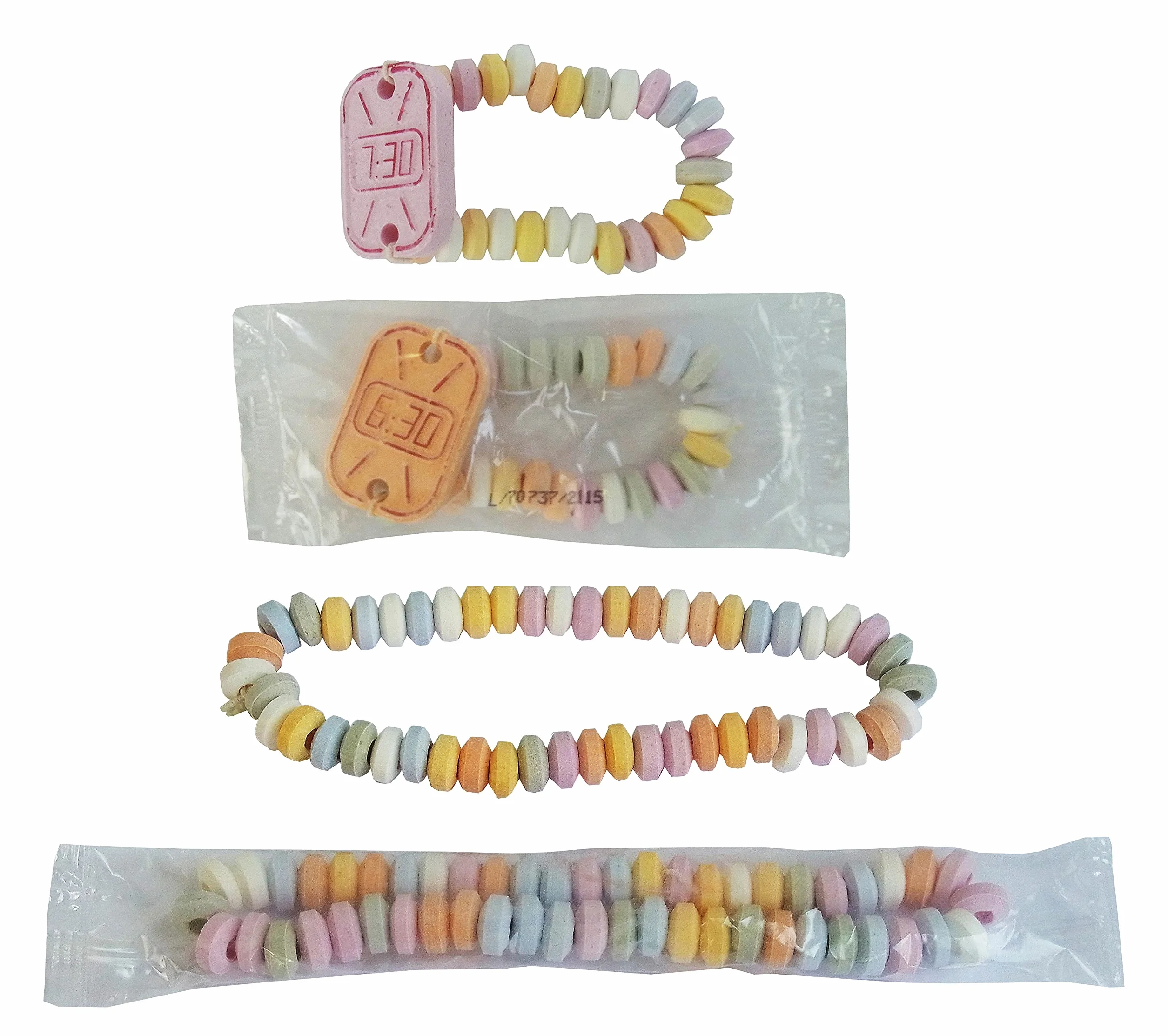 CAPTAIN PLAY Party Box Bonbonnière Colliers Dextrose et Montres Dextrose, 50 pieces en emballage individuel, 762g