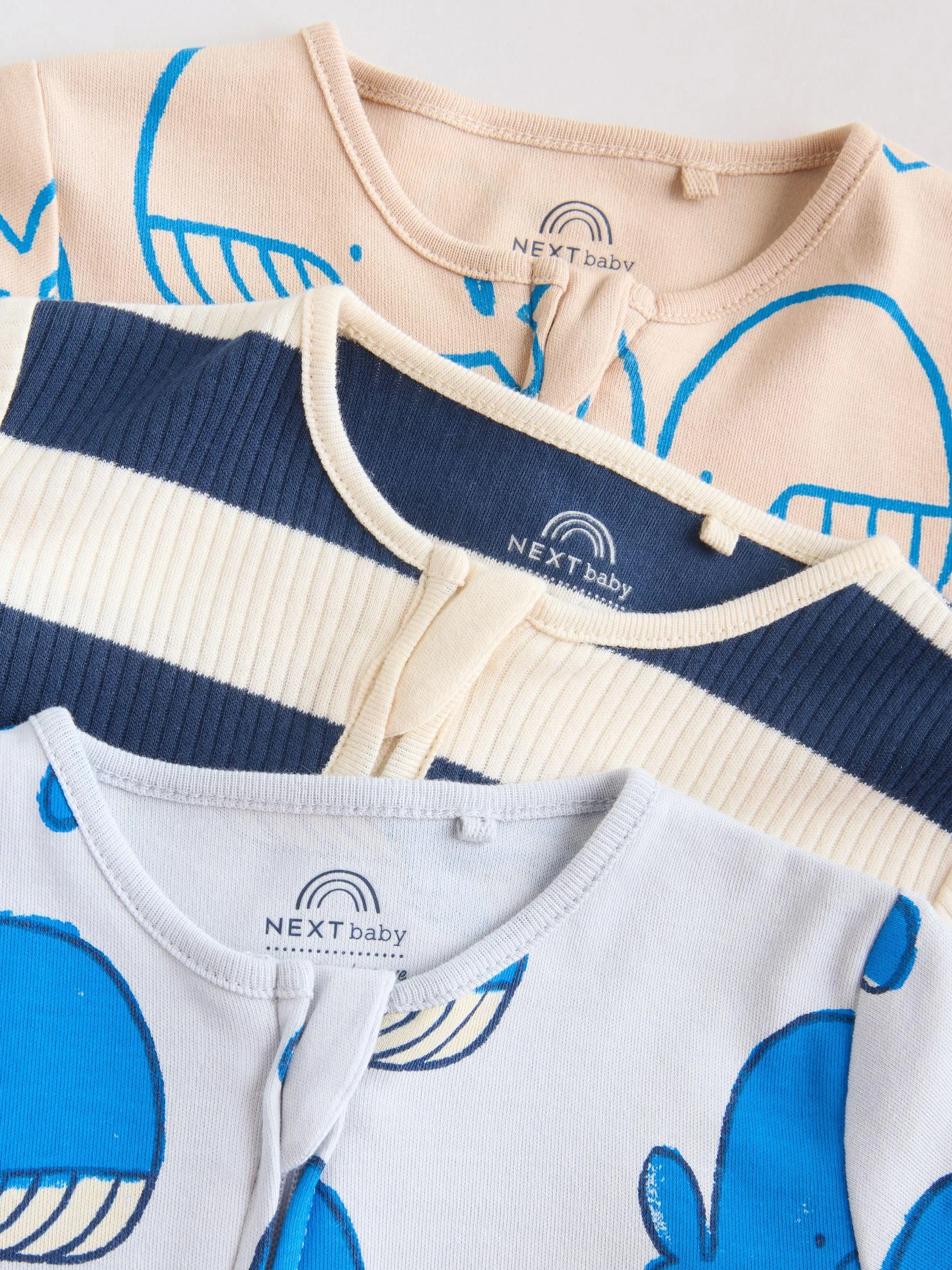 NEXT Bébé garçon Dors-Bien à Zip Double Sens Lot de 3