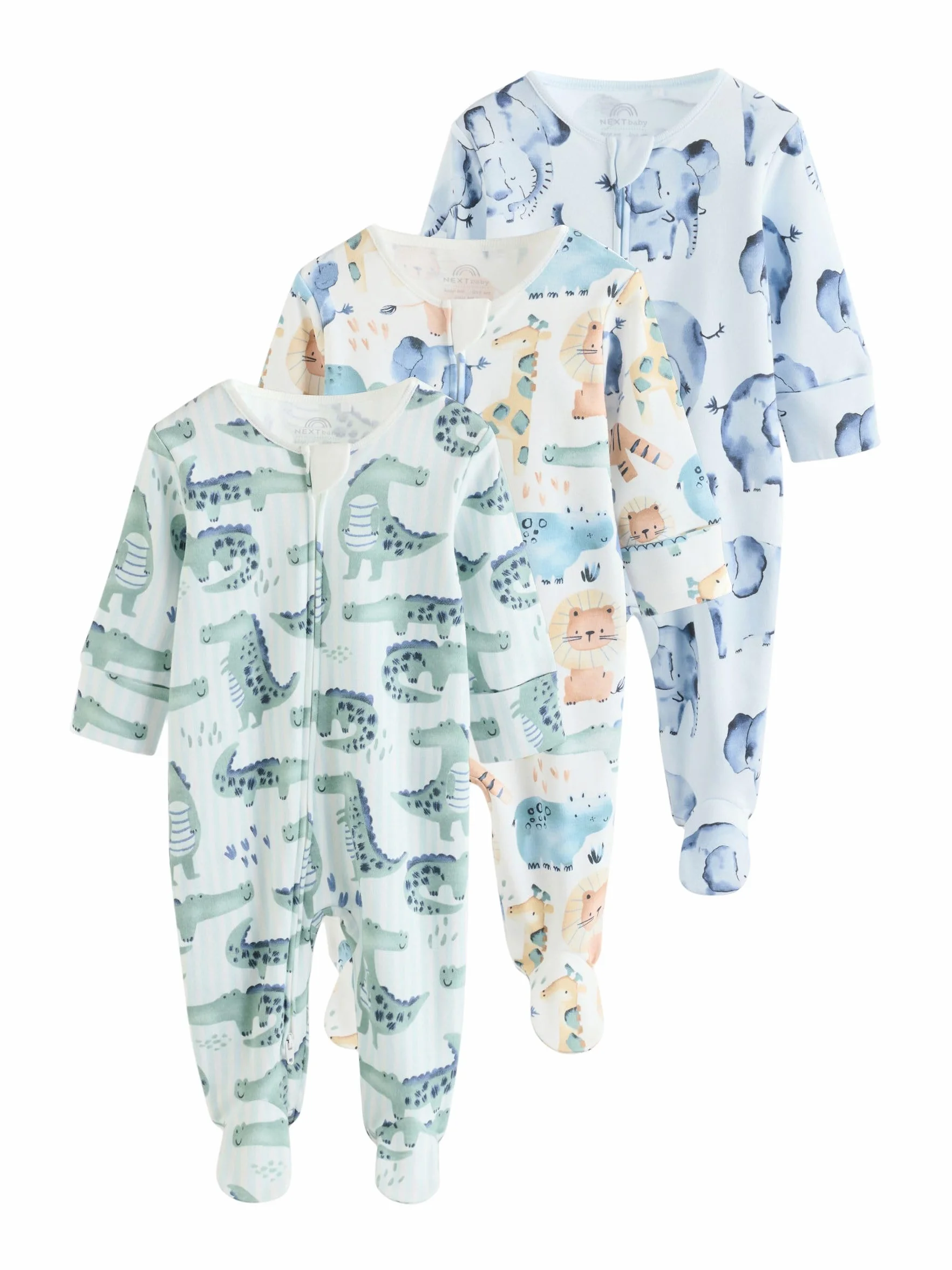 NEXT Bébé garçon Dors-Bien à Zip Double Sens Lot de 3