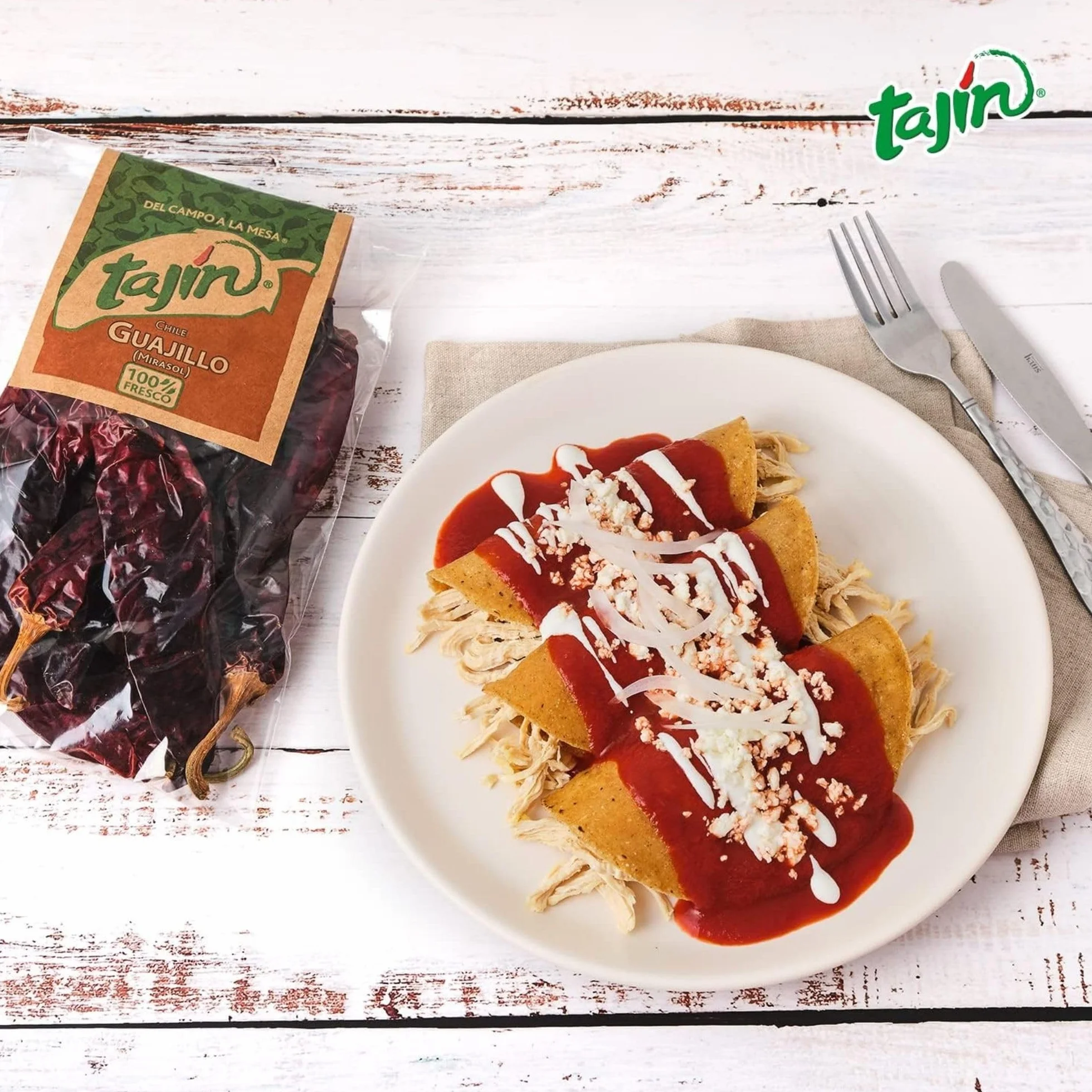 Tajin Authentic Mexican Chilli Bundle Containing 2 types of Whole Dried Chillies - Guajillo 75g, Ancho 75g
