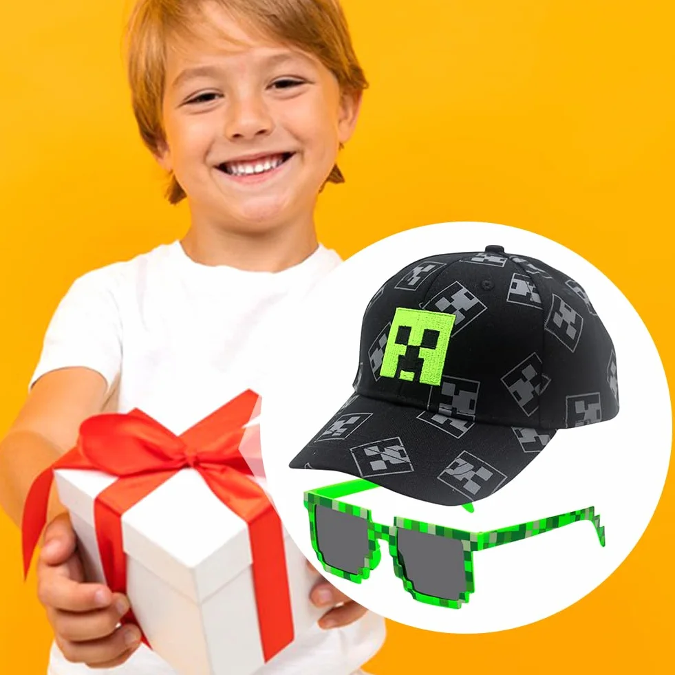 Casquette Baseball Enfant 2 Pièces Chapeau Réglable Animé Visière Adjustable