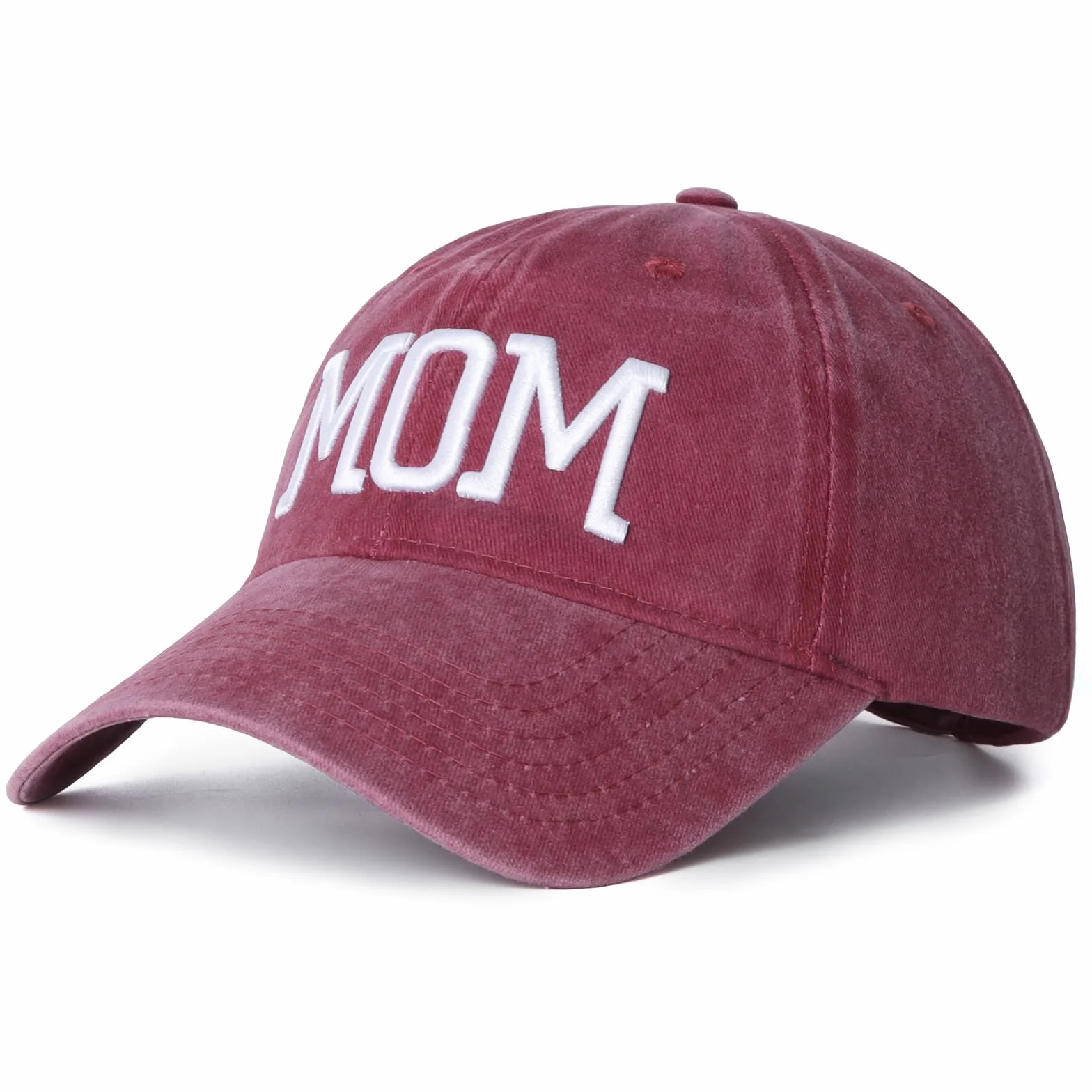 Lot de 2 casquettes de baseball brodées réglables pour maman et papa, cadeau classique