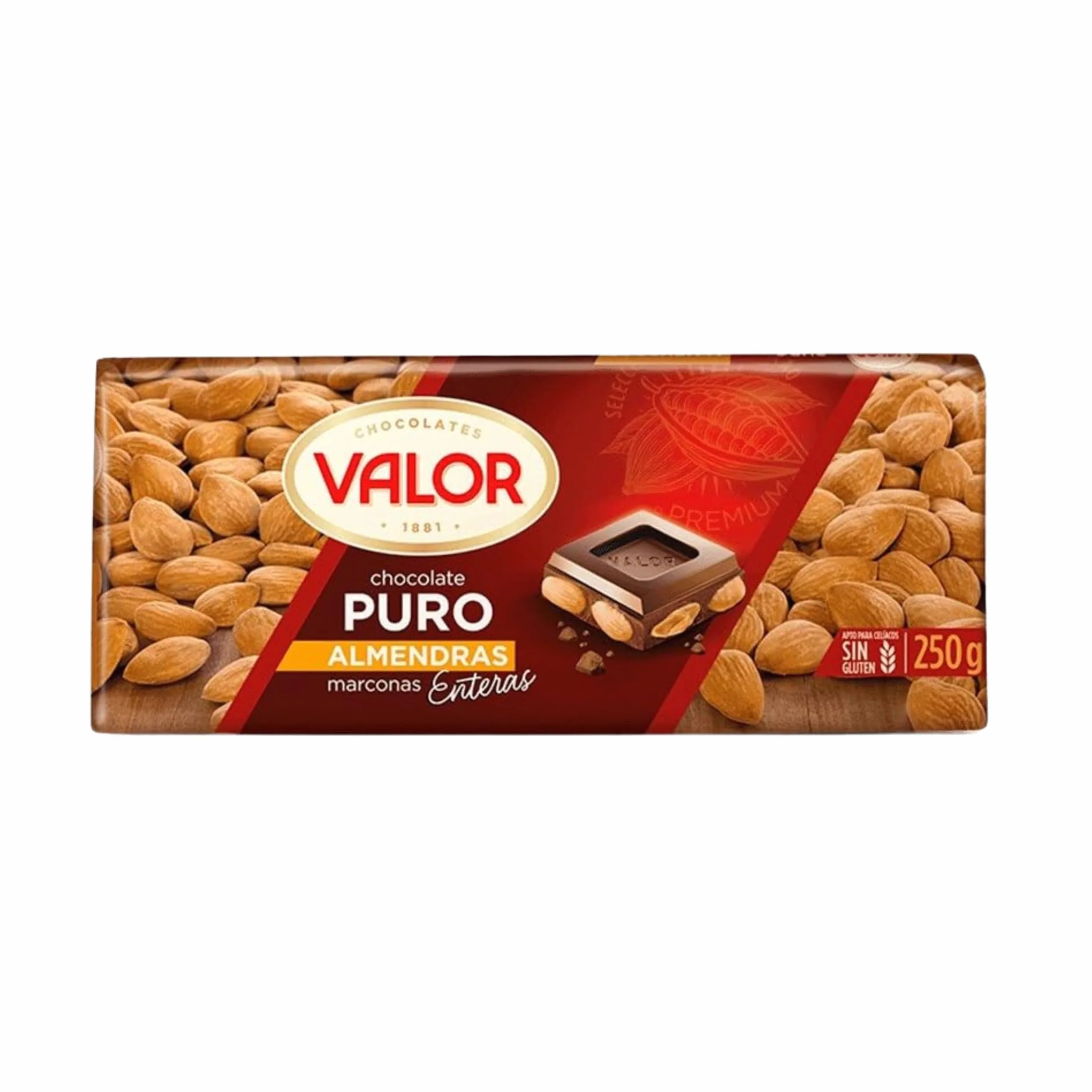 Valor - Chocolat aux amandes 300 gr. - [Pack 3]