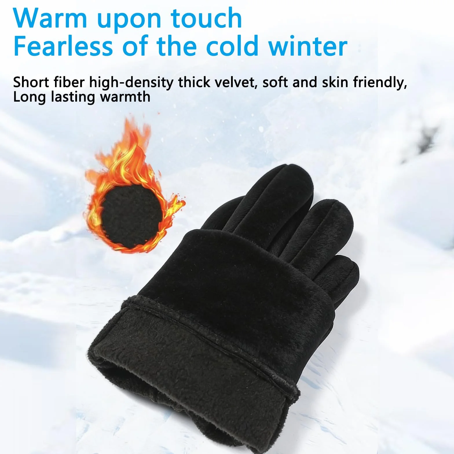 Gants d'équitation imperméables softshell pour enfants - Chauds, antidérapants, coupe-vent