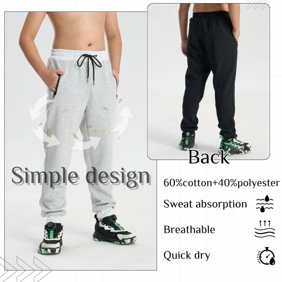 Pantalon de jogging garçon coupe-vent imperméable chaud automne enfants