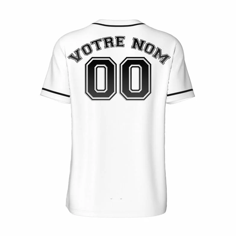 Maillot de Foot personnalisé Jersey Baseball Homme avec Prénom Logo Cadeau Personnalisable S-4XL