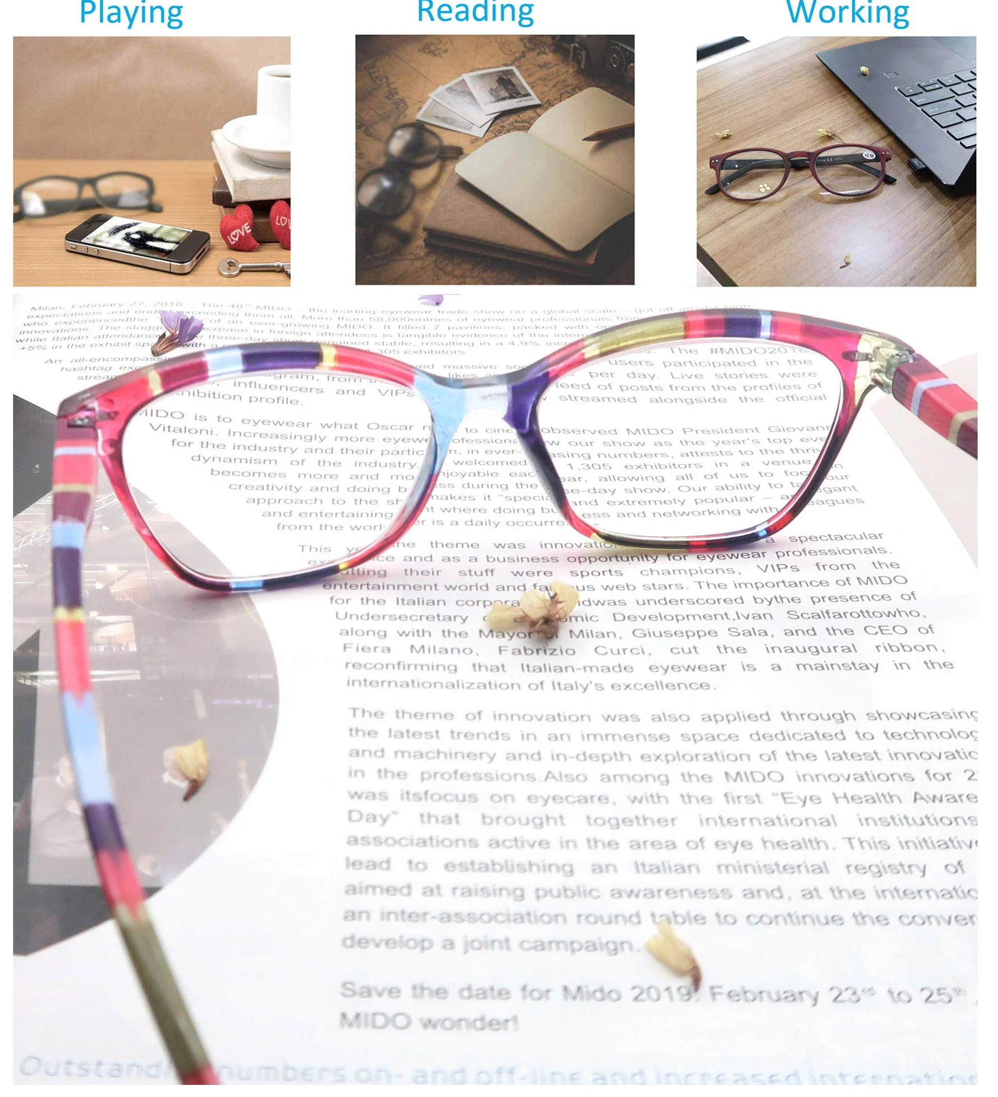 Lunettes de Lecture Femme Lot de 5 MODFANS