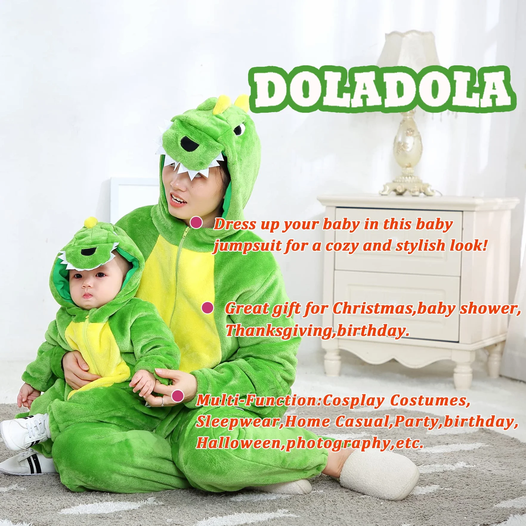 Combinaison pyjama bébé enfant flanelle animaux déguisement Halloween