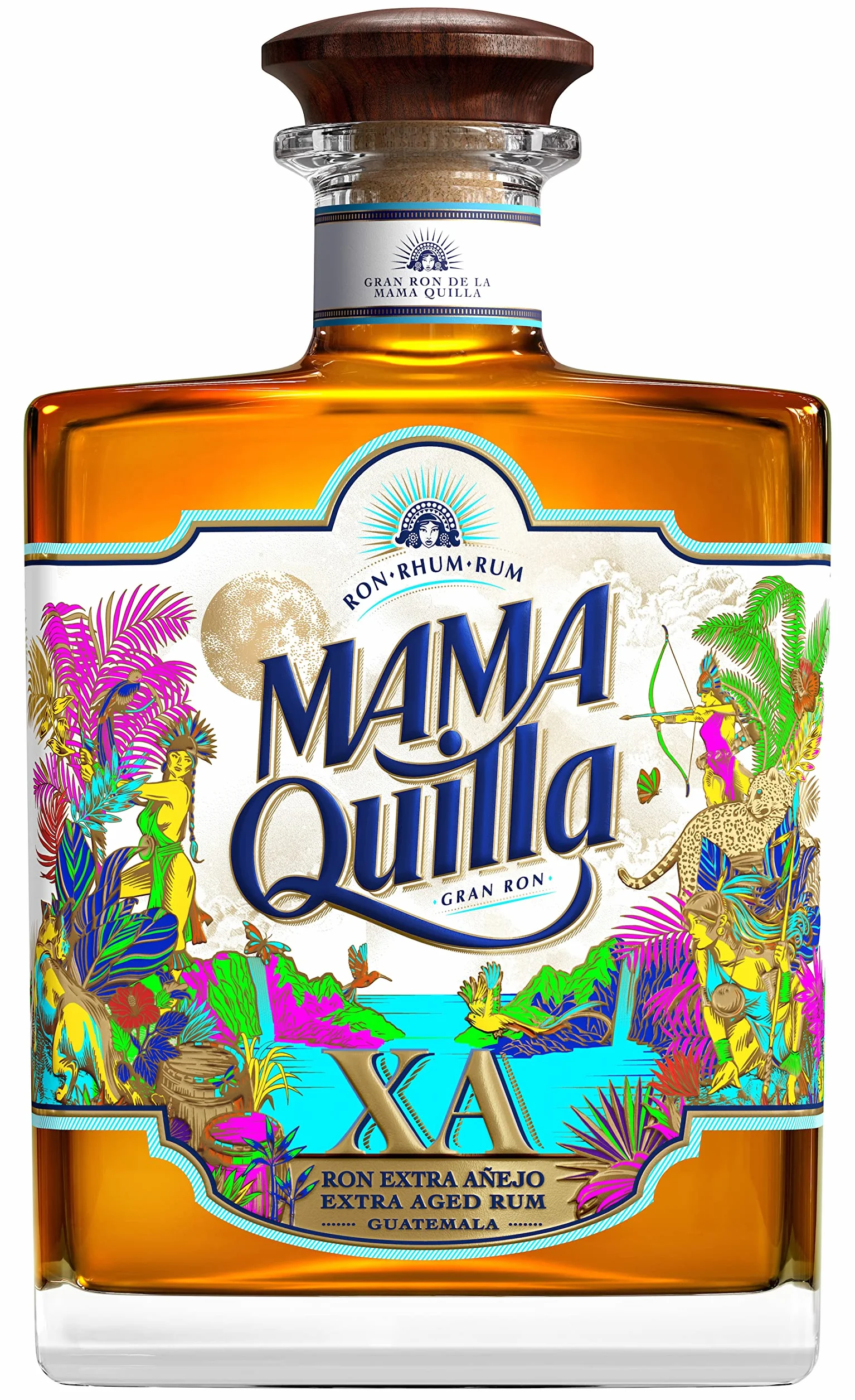 MAMA QUILLA - Rhum Vieux XA - Médaille d’or Rum & Cachaça Masters 2022 - 40 % Alcool - Origine : Guatemala - Bouteille de 70 cl